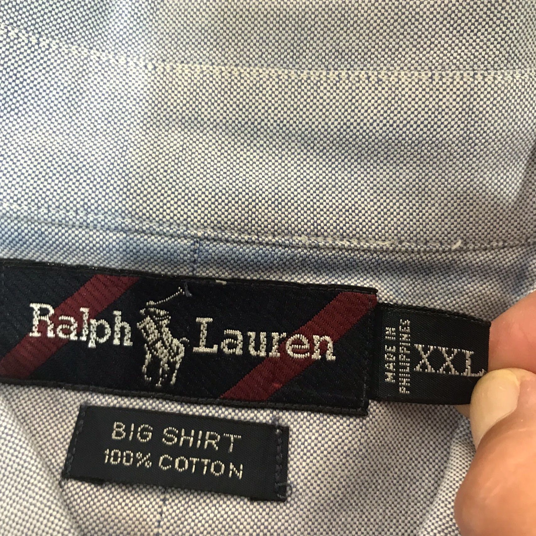 Ralph Lauren Ralph Lauren Big Shirt Men’s Blue Cotton Button-Up Long Sleeve XXL Classic Preppy Casual Size US XXL / EU 58 / 5 - 6 Thumbnail