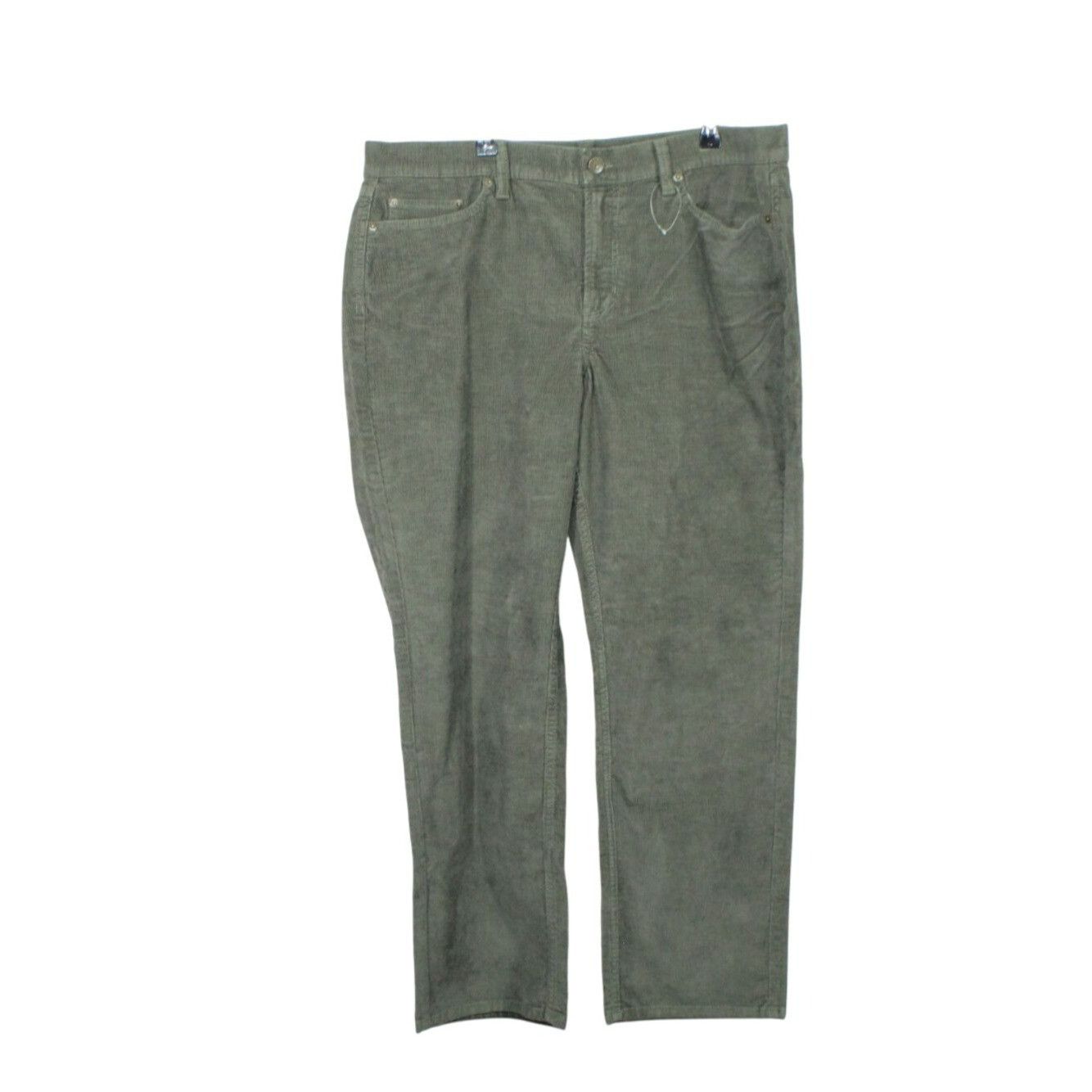 L.L. Bean LL Bean Women's Five Pocket Corduroy Pants Mid Rise Size 38" / US 16 / IT 52 - 1 Thumbnail