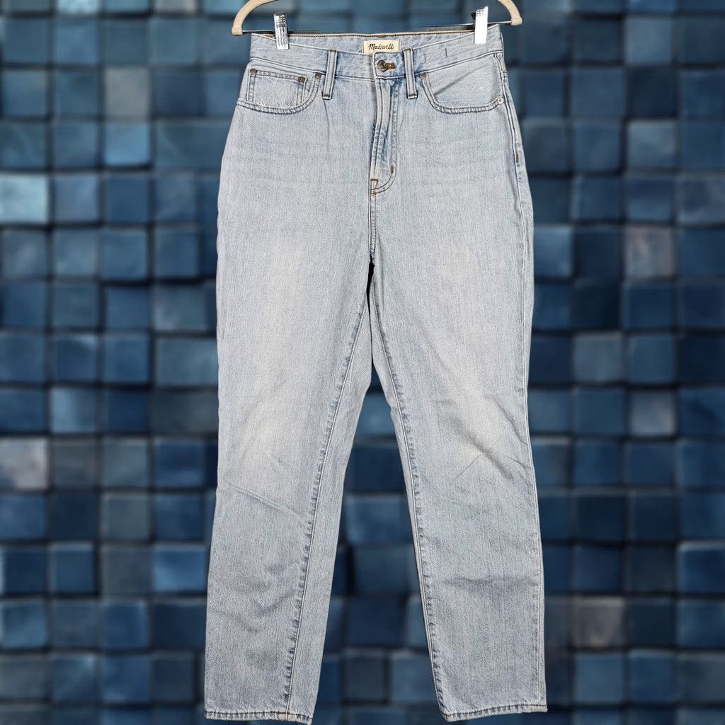 Madewell Madewell Jeans Regular Blue 100% Cotton Women's Size 27 Mid Rise Belted Denim Comfort Vintage: No Size 27" / US 4 / IT 40 - 1 Thumbnail