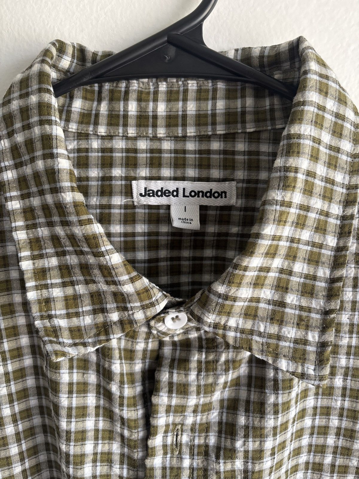 CHECKERED SKULL BUTTON UP