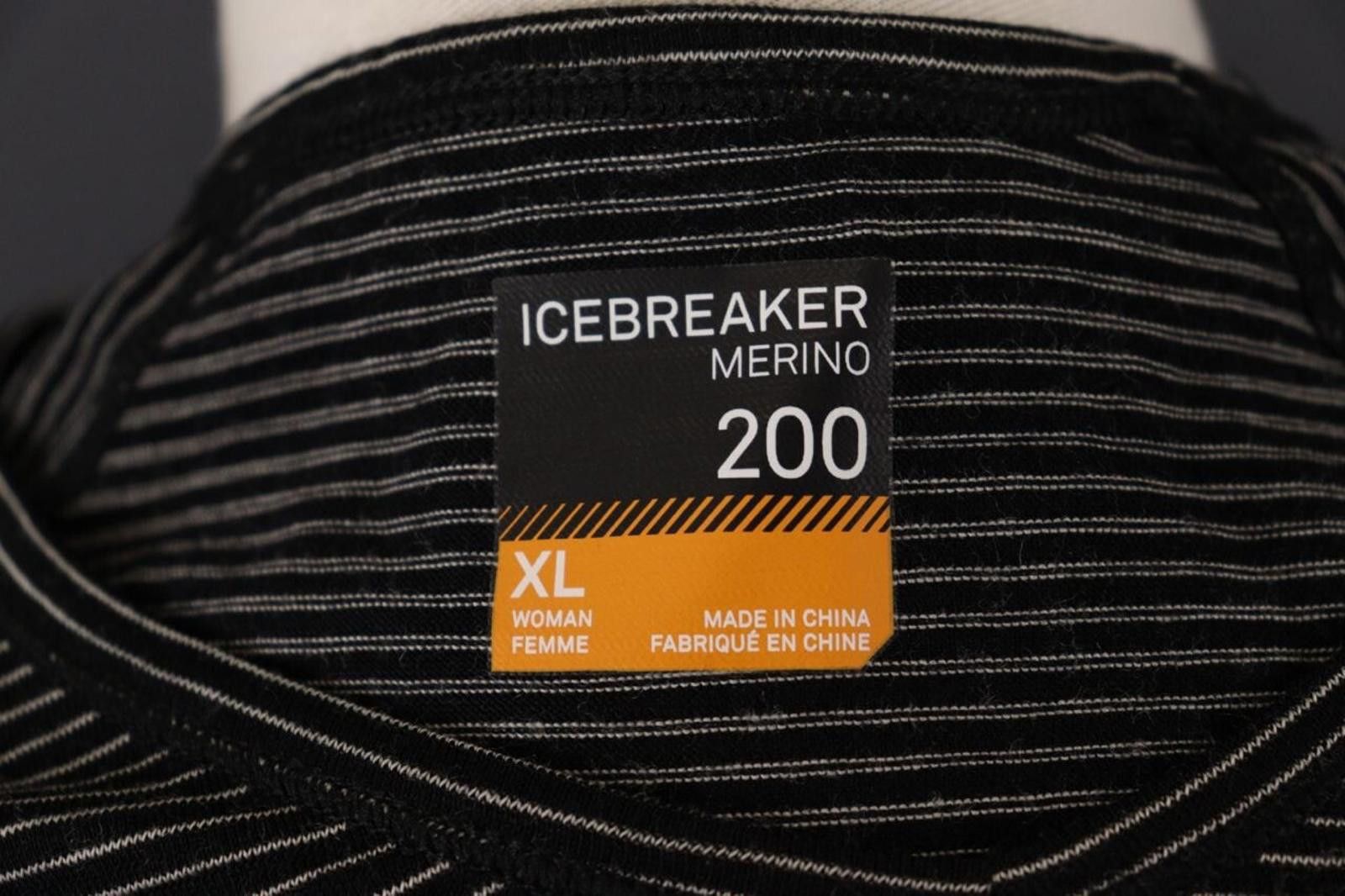 Icebreaker Icebreaker Merino 200 Black Stripe BaseLayer Size XL Size XL / US 12-14 / IT 48-50 - 9 Thumbnail
