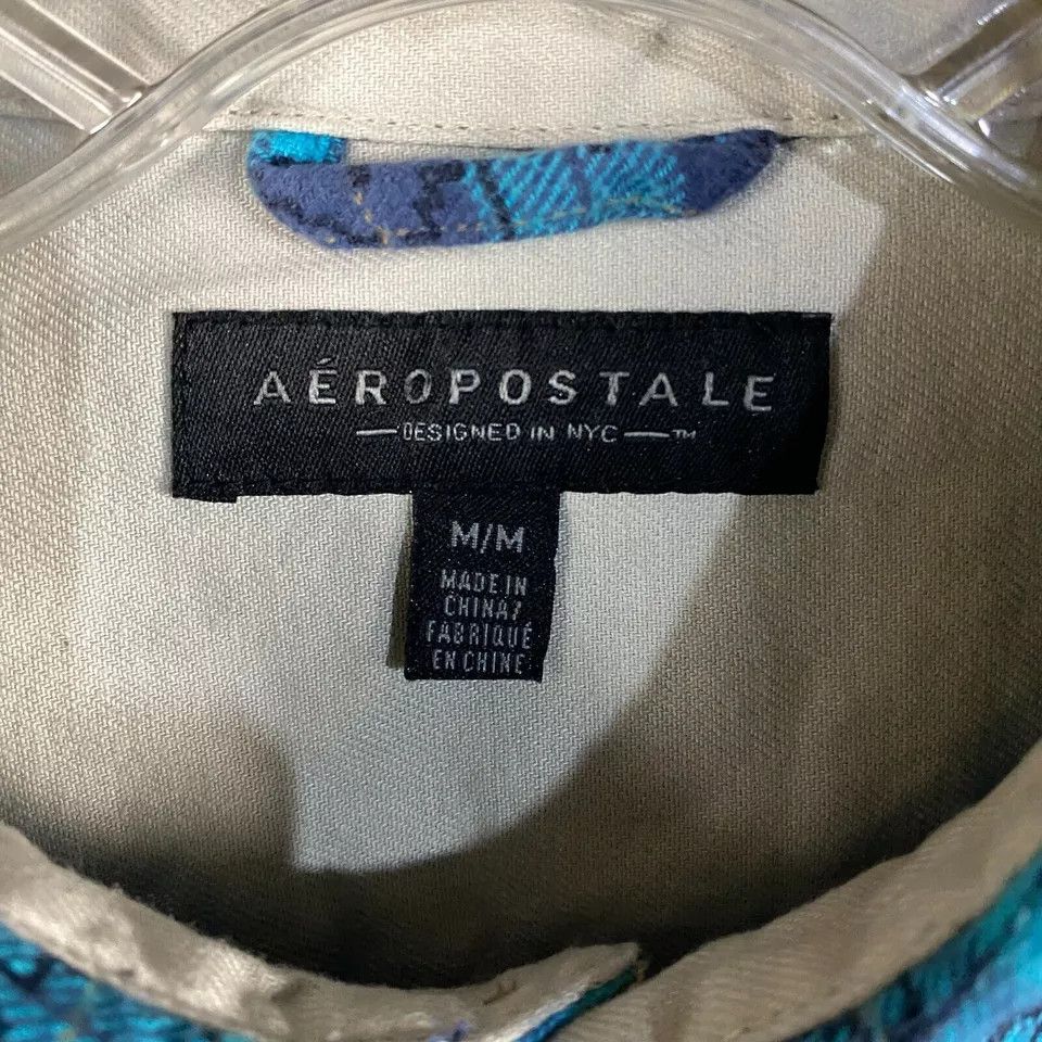 Aeropostale Aeropostale Flannel Shirt Men's M Tattersall Check Aztec Size US M / EU 48-50 / 2 - 3 Thumbnail