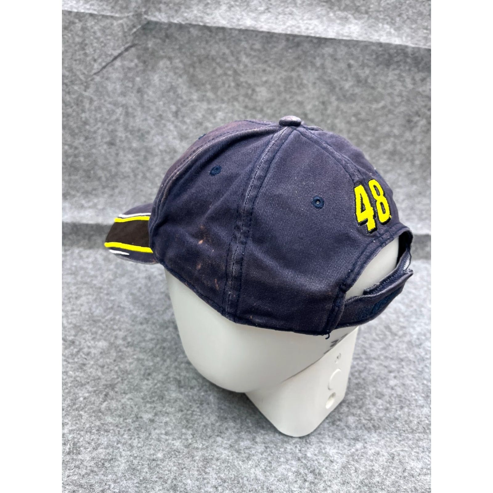 Chase Authentics Team Lowes Racing Team Hat Cap Strap Back Adult One Size Blue 100% Cotton #48 Size ONE SIZE - 5 Thumbnail