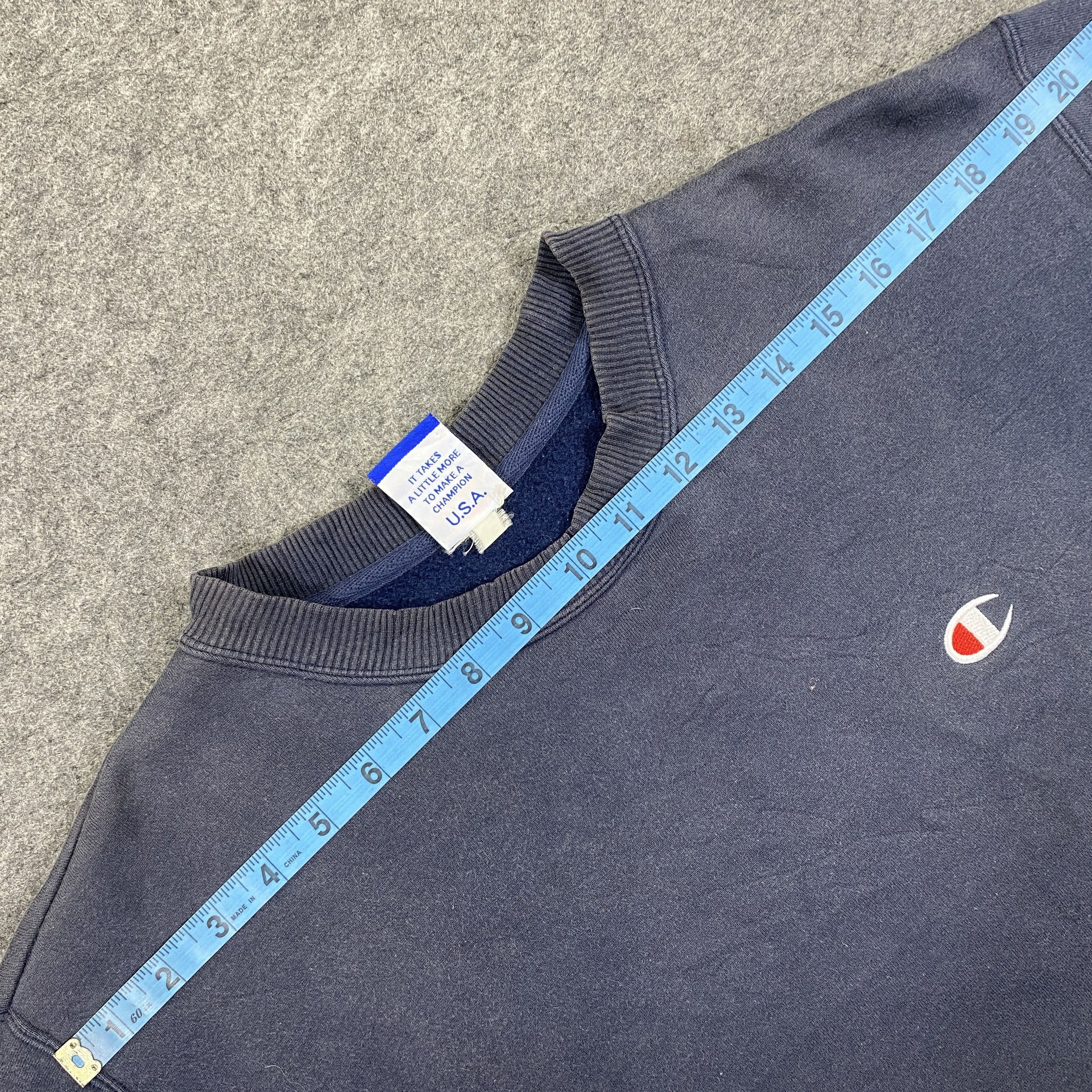 Champion Vintage Champion Small Logo Sweatshirt Faded -SW076 Size US L / EU 52-54 / 3 - 4 Thumbnail