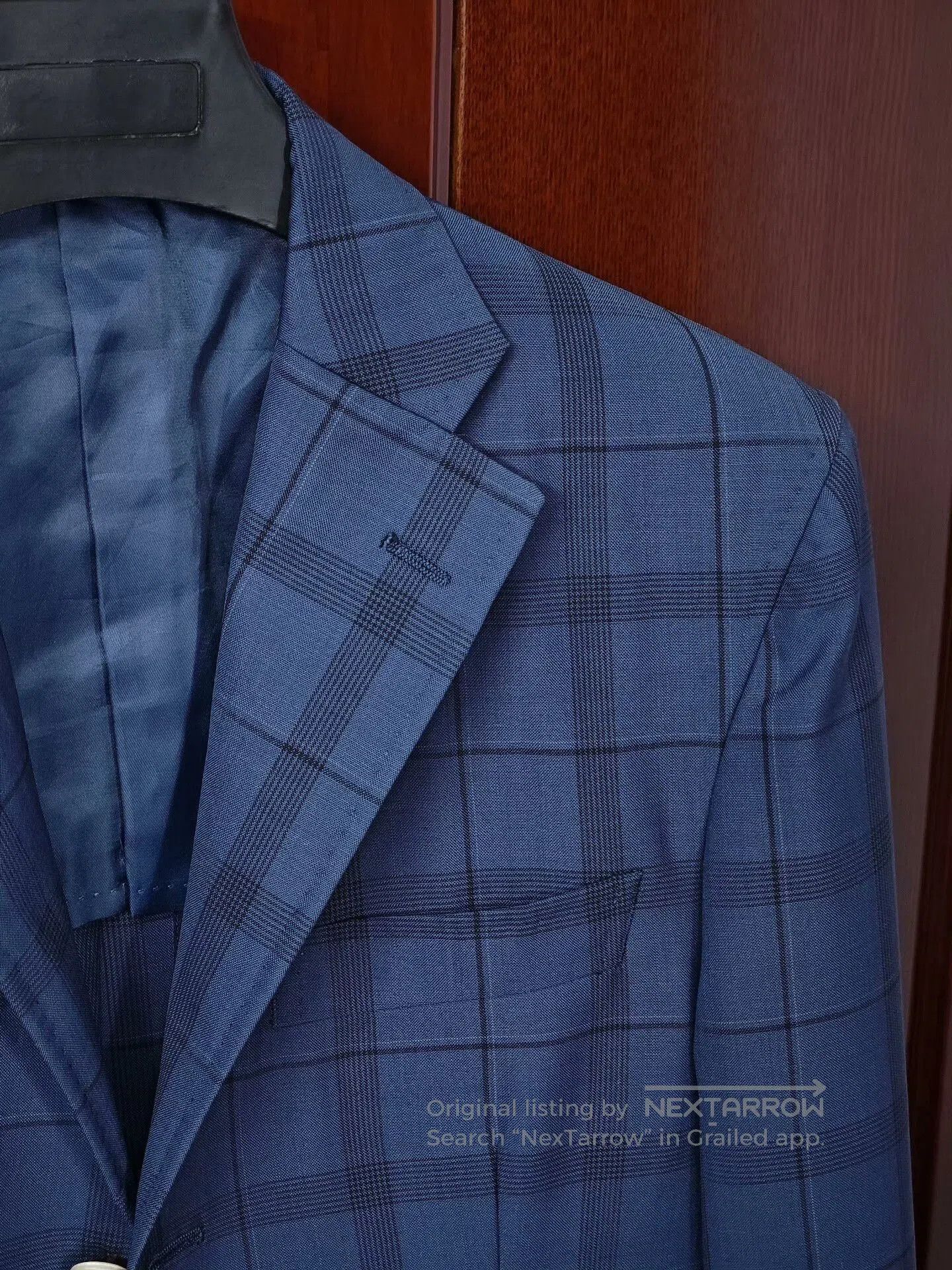Japanese Brand Custom Wool Blazer with Plaid Pattern. Size US M / EU 48-50 / 2 - 2 Thumbnail