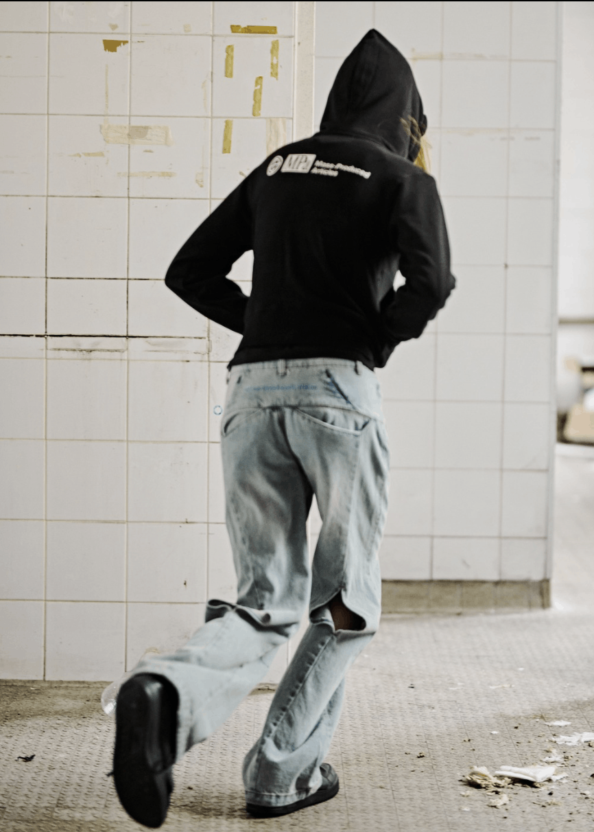 Rick Owens MPa MOTION VENT DENIM PANTS (LIGHT BLUE) , PLASTICPRODUCT Size US 29 - 2 Thumbnail