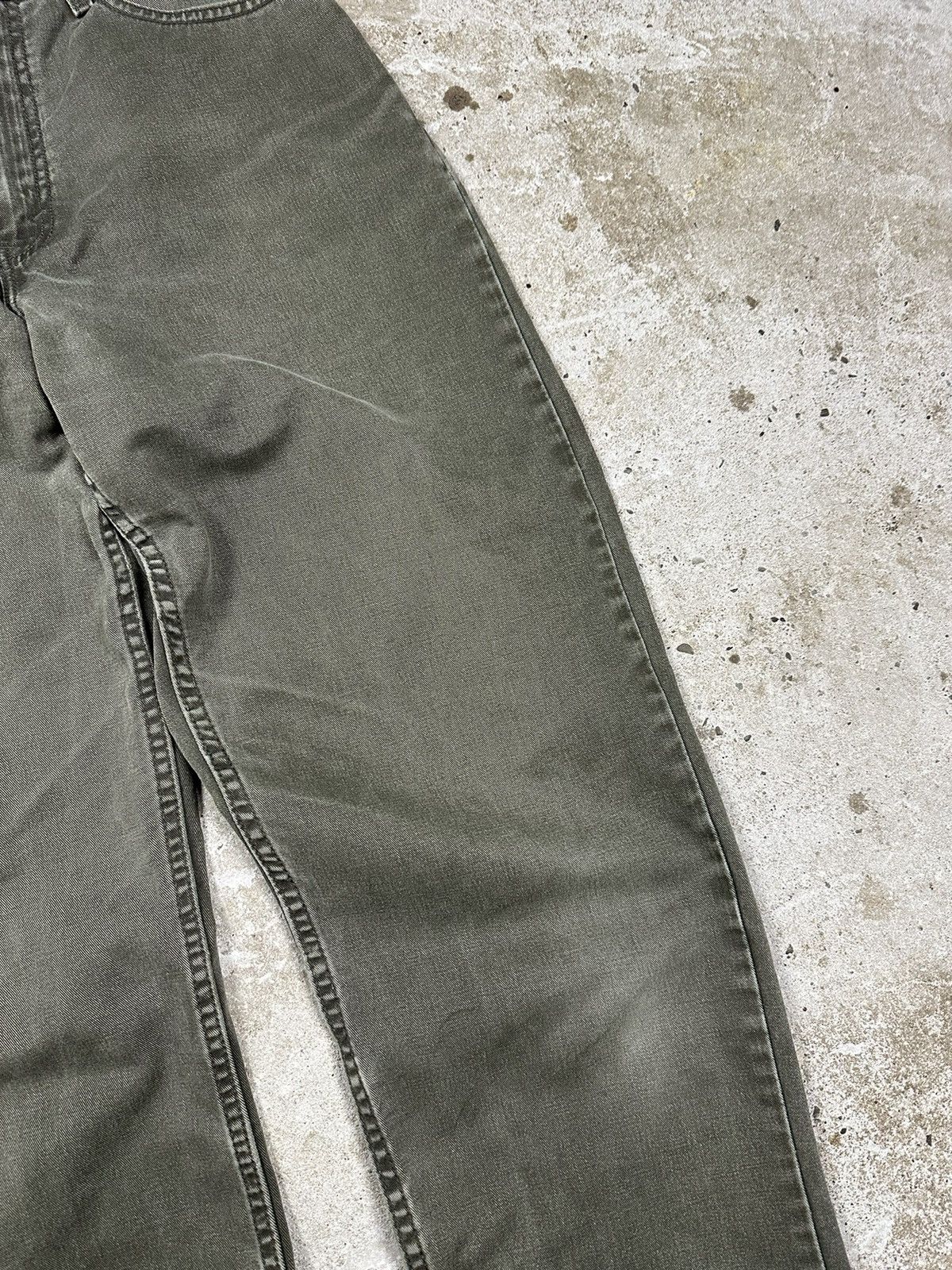 Levi's × Vintage Vintage 90s Levi’s Distressed Khaki Denim Pants Relaxed Size US 28 / EU 44 - 6 Thumbnail