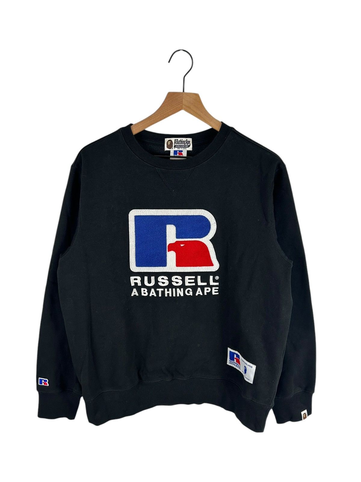 BAPE® X RUSSELL CREWNECK BAPE® x Russell Athletic – us.bape.com