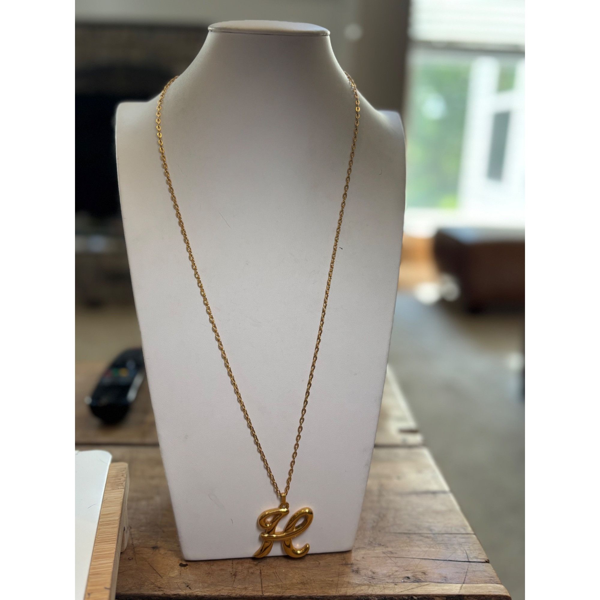 Other Gold Initial "H" Pendant Necklace Size ONE SIZE - 7 Thumbnail