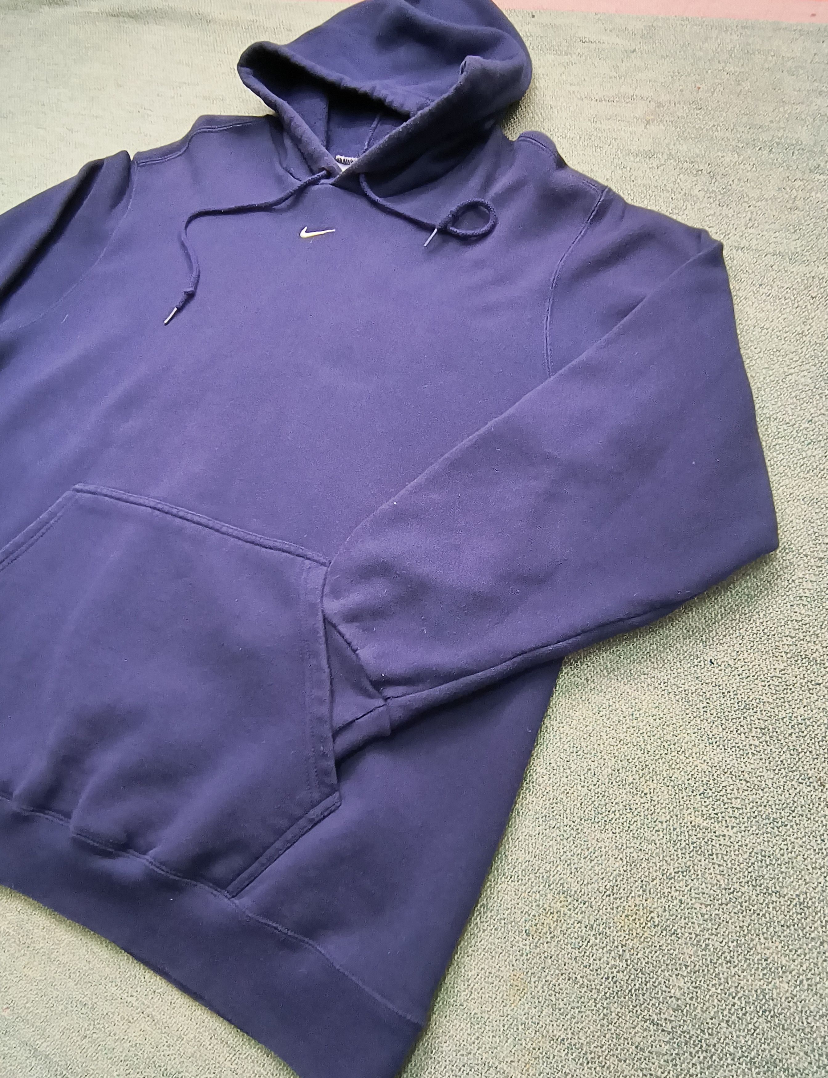 Nike Vintage Nike center swoosh hoodie sweatshirt Size US XL / EU 56 / 4 - 3 Thumbnail