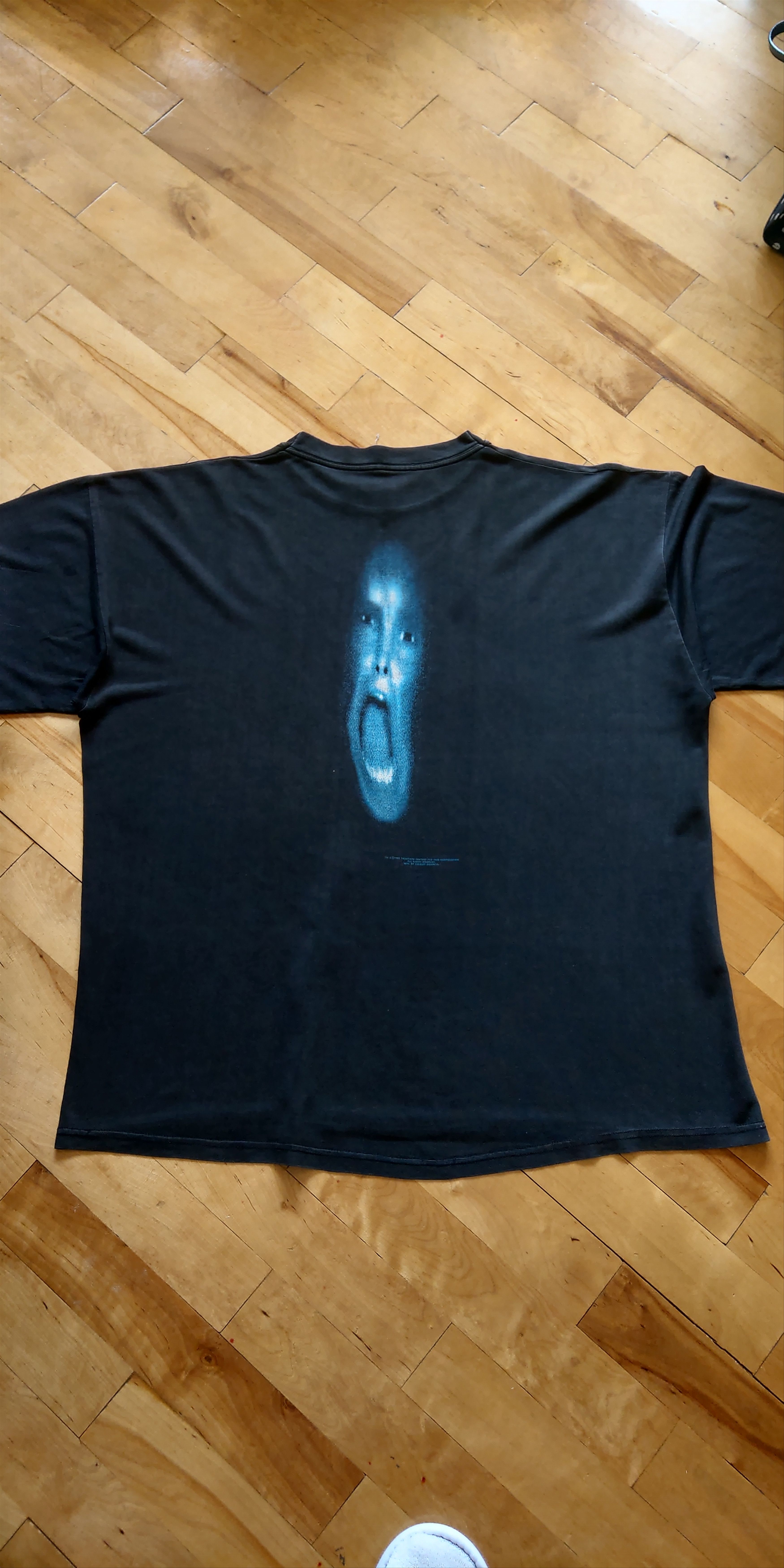 Vintage 1995 X-Files Shirt Screaming Face Glitch Rare Tee goth cyber Size US XL / EU 56 / 4 - 7 Thumbnail