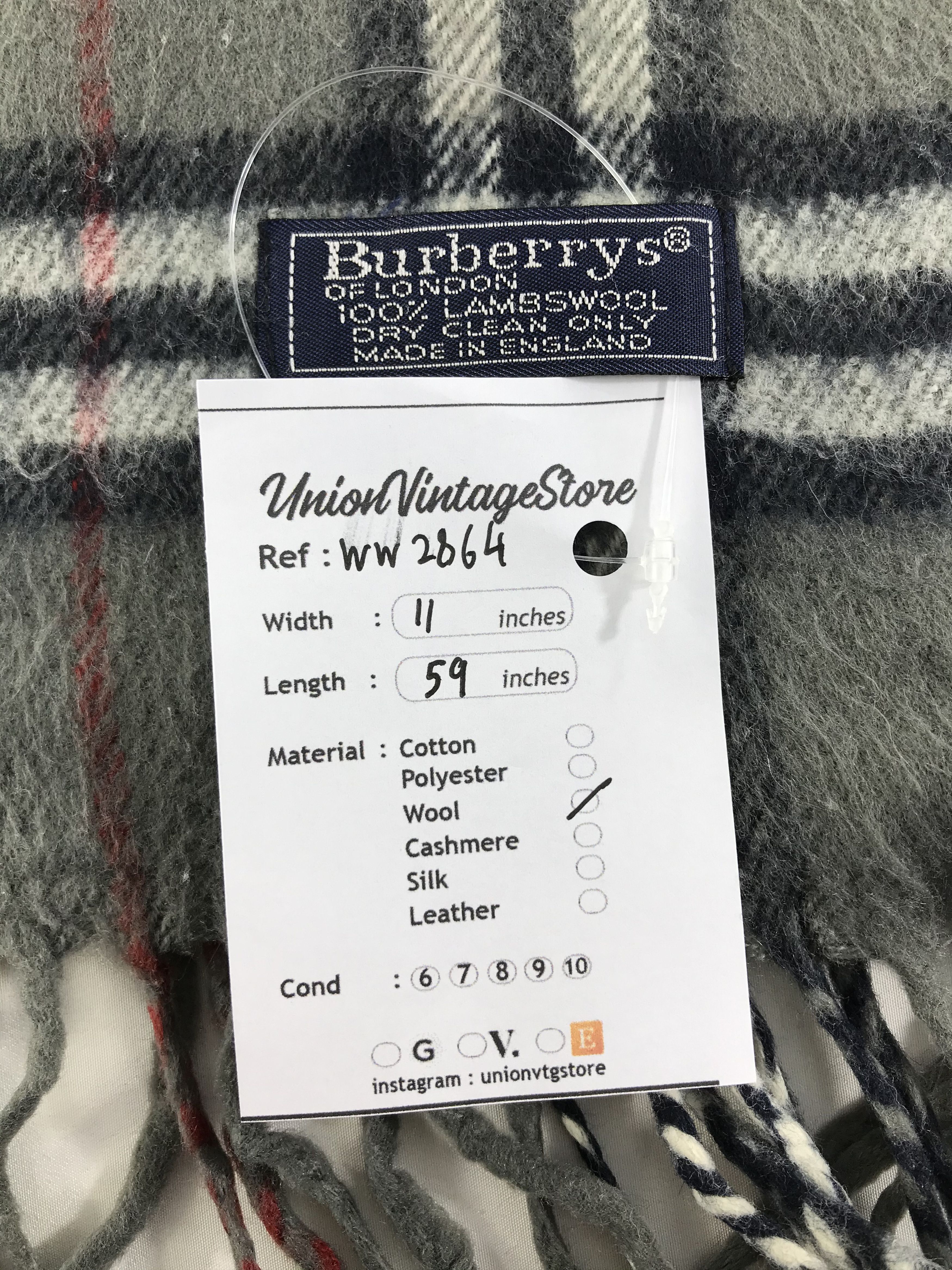 Burberry × Vintage Burberry Scarf / Muffler / Neckwear - WW2864 Size ONE SIZE - 4 Thumbnail