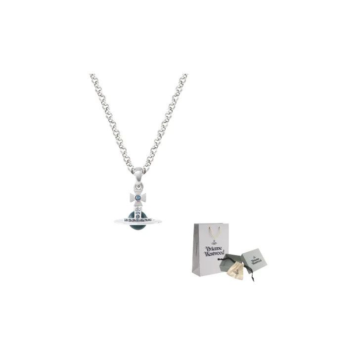 Vivienne Westwood Vivienne Westwood Petite Orb Planet Pendant Necklace 0079 Size ONE SIZE - 1 Thumbnail