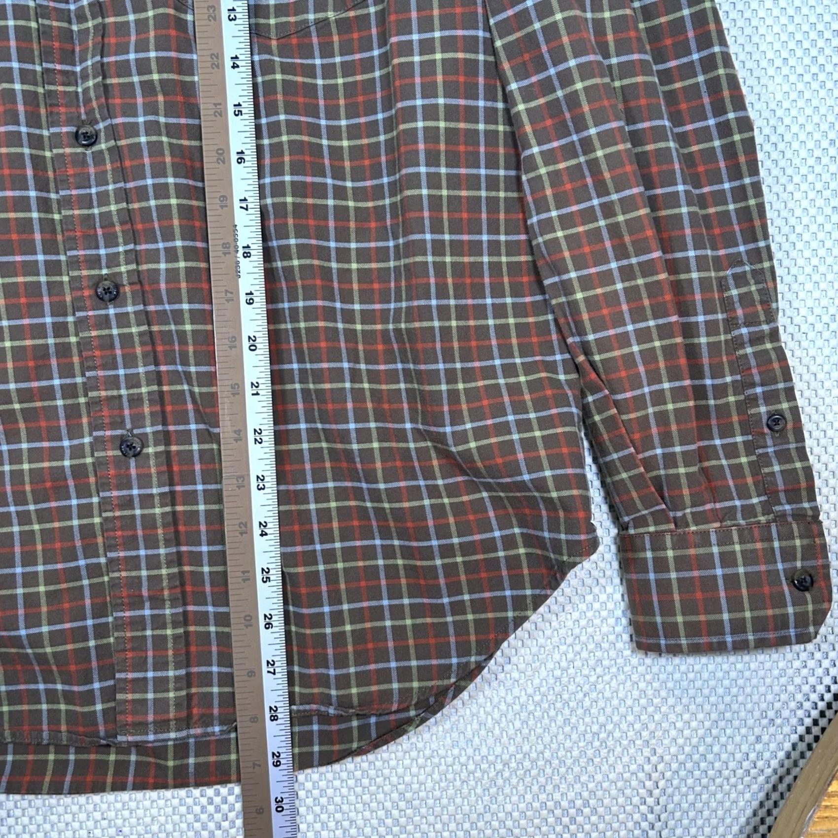 Eddie Bauer Eddie Bauer Plaid Button-Down Shirt Long Sleeve Mens M Brown Casual Cotton Button-Up Shirt Size US M / EU 48-50 / 2 - 7 Thumbnail