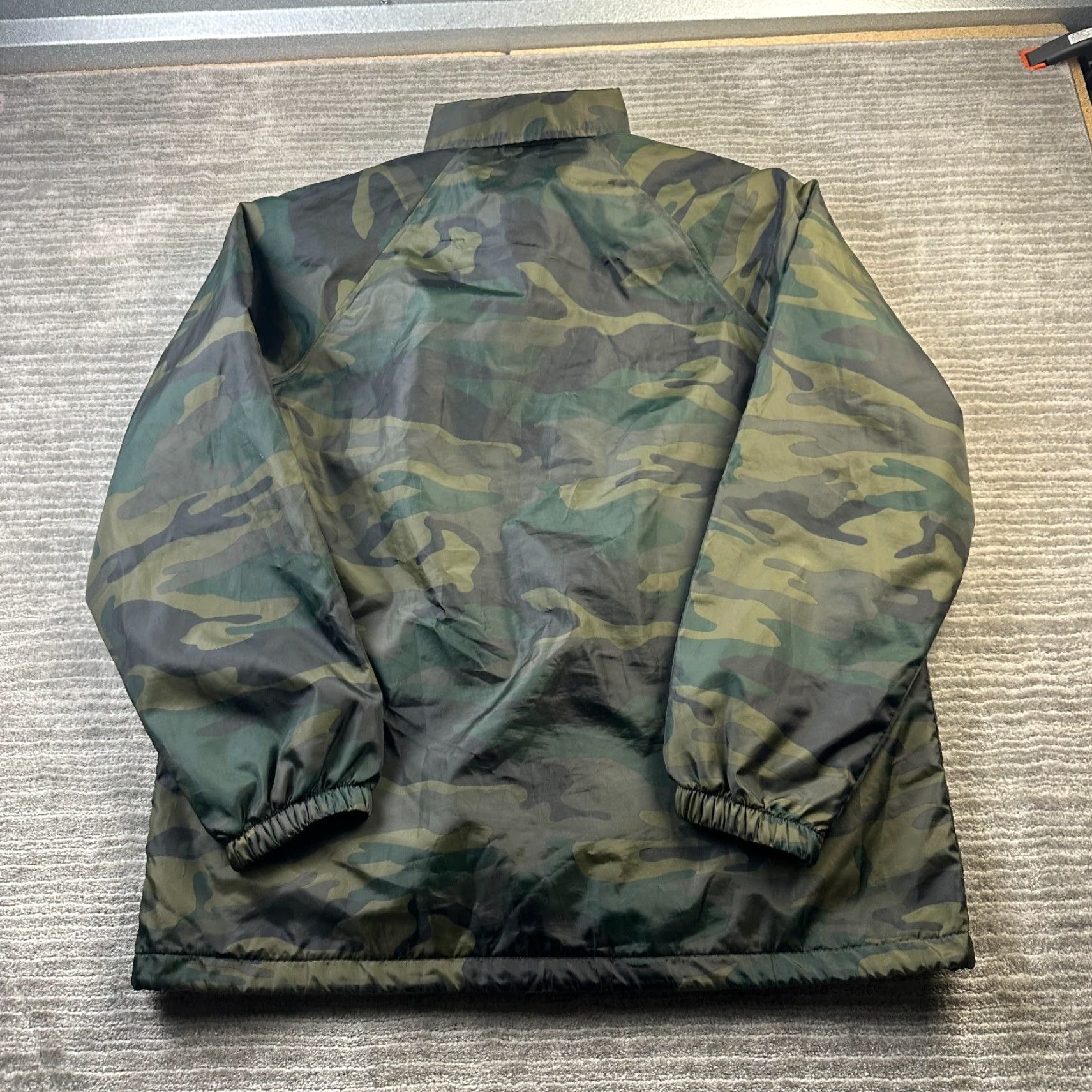 Dickies Dickies Jacket Mens M Green Camouflage Nylon Snap On Windbreaker Coat Spring Winter Fall Weather Workwear Casual Size US M / EU 48-50 / 2 - 2 Thumbnail