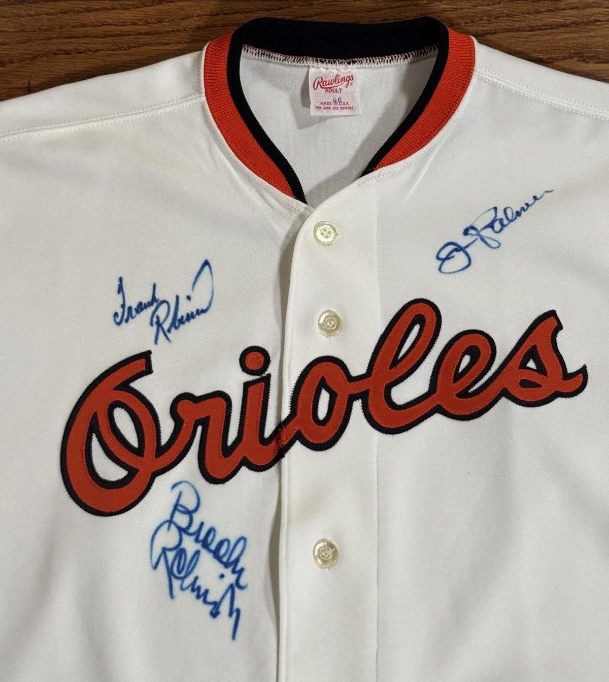 Vintage Vintage Rawlings Baltimore Orioles Authentic Home Jersey Size US XL / EU 56 / 4 - 2 Thumbnail