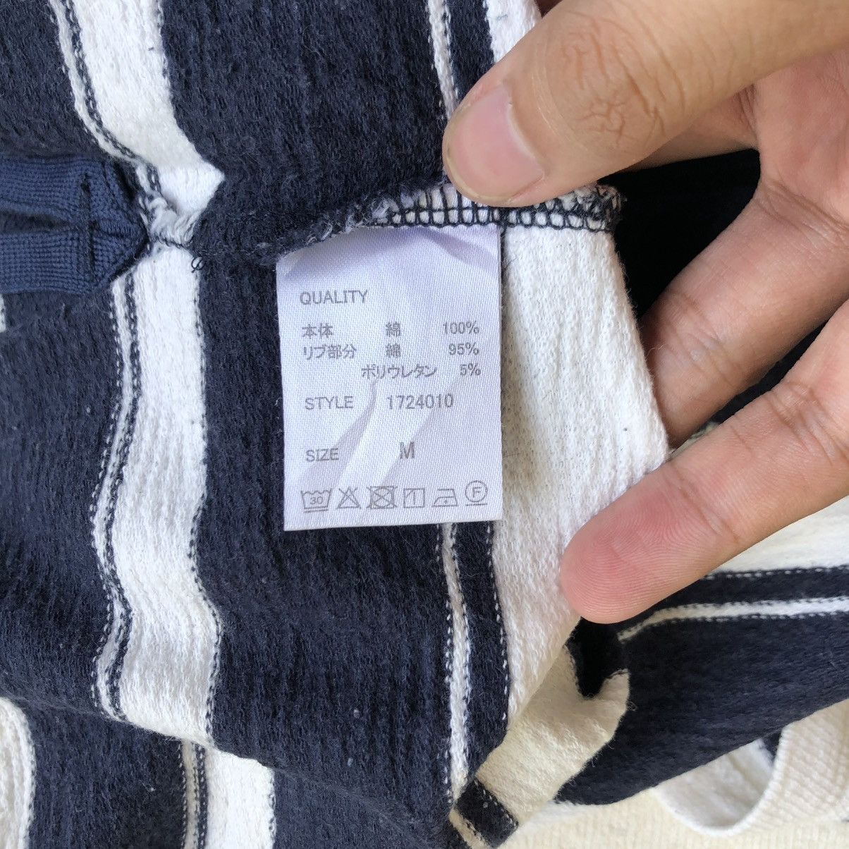 Issey Miyake Vintage Tete Homme by Issey Miyake Stripe Longslevee Size US L / EU 52-54 / 3 - 13 Thumbnail