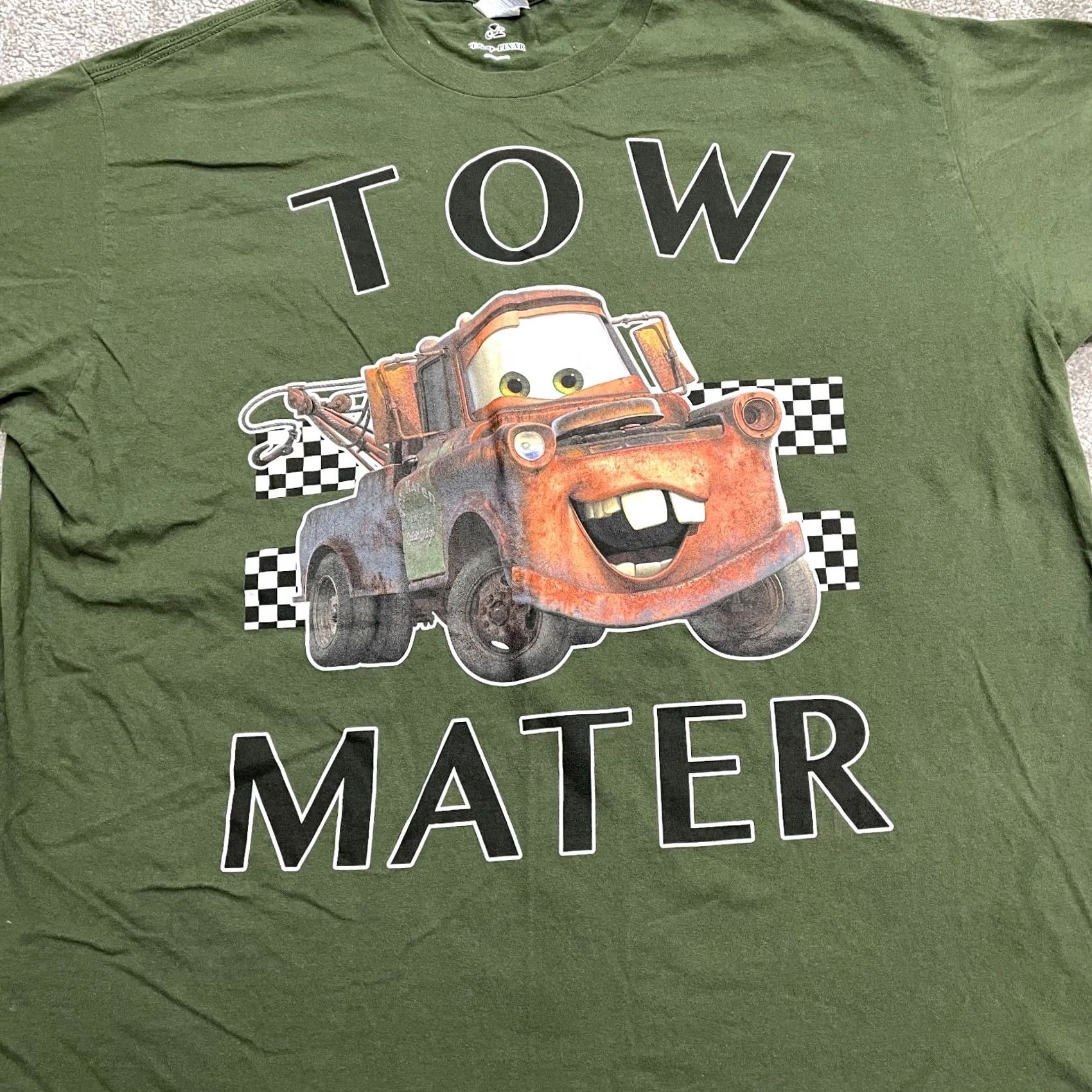 Port & Company Port & Company Disney Pixar Cars Tow Mater Graphic T-Shirt Mens 2XL Green Crew Size US XXL / EU 58 / 5 - 3 Thumbnail