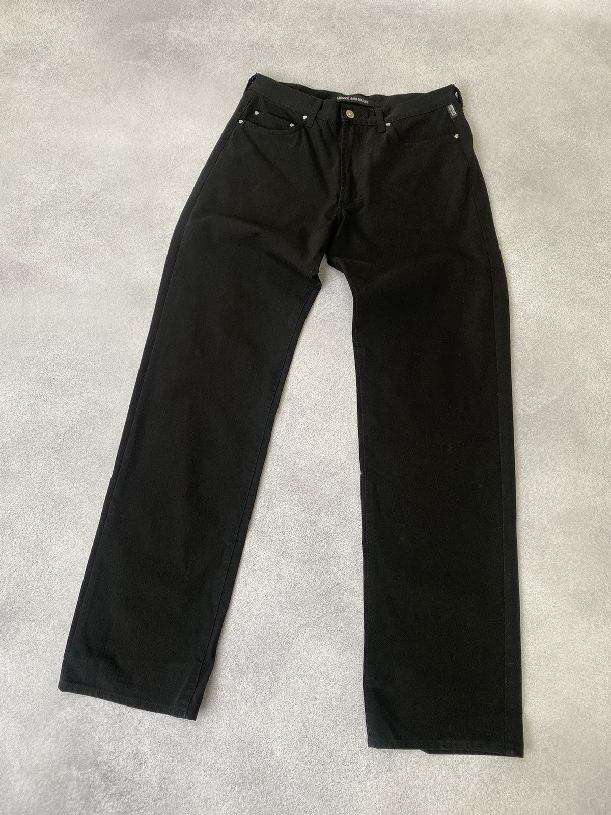 Versace Jeans Couture × Vintage Vintage Versace Jeans Couture Black Pants Size US 34 / EU 50 - 4 Thumbnail