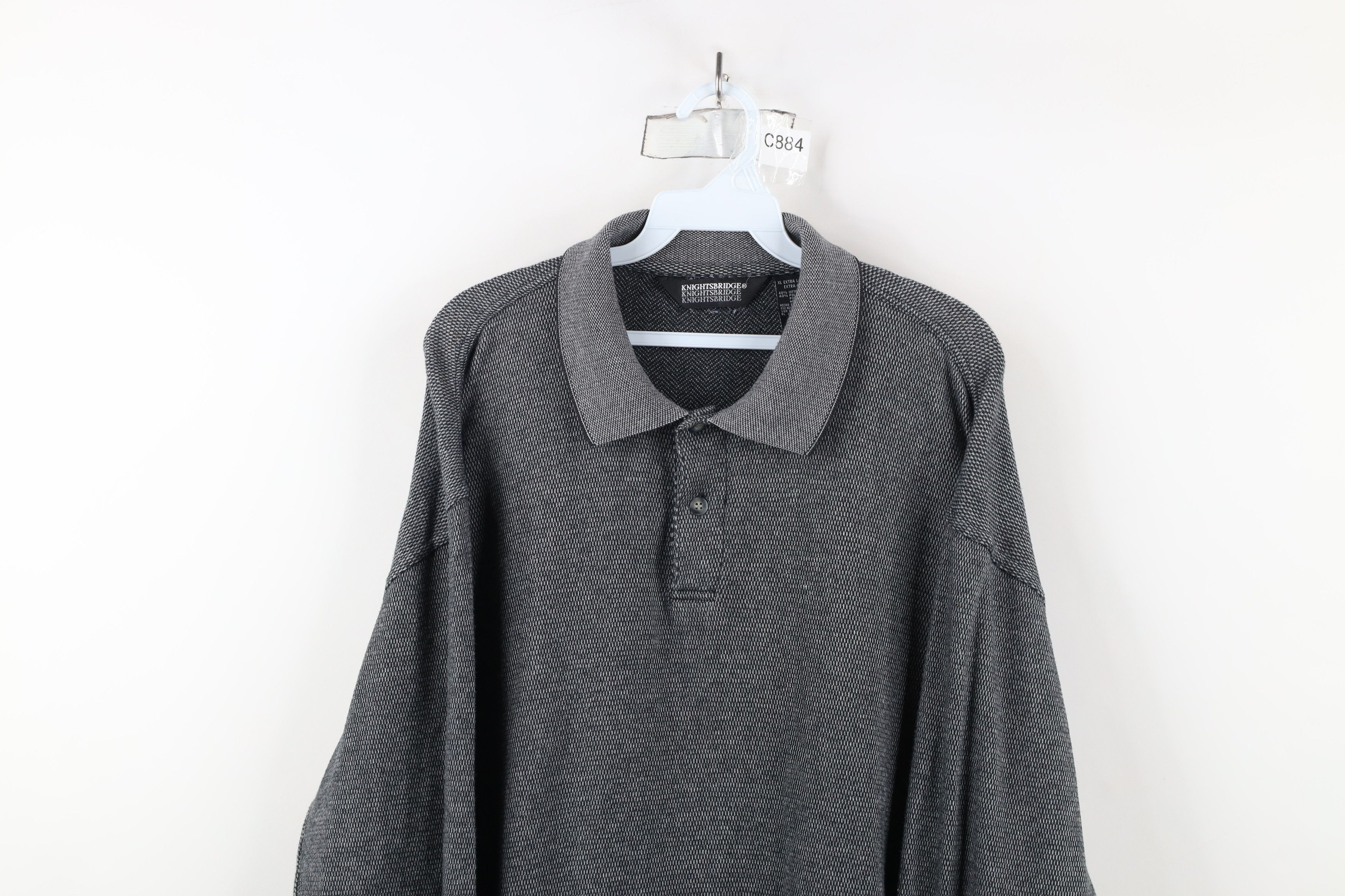 Vintage Vintage 90s Streetwear Knit Long Sleeve Rugby Polo Shirt Size US XL / EU 56 / 4 - 2 Thumbnail