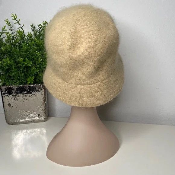 Other Tan Angora Rabbit Hair Wool Blend Bucket Hat Size ONE SIZE - 2 Thumbnail