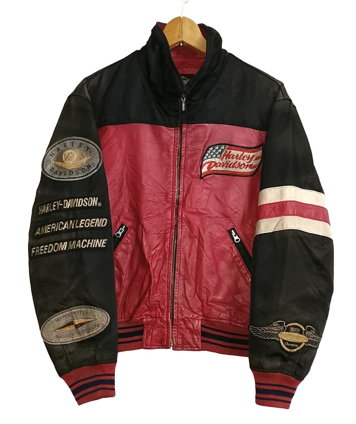 Harley Davidson Harley Davidson Leather Bomber Jacket Size US M / EU 48-50 / 2 - 3 Thumbnail