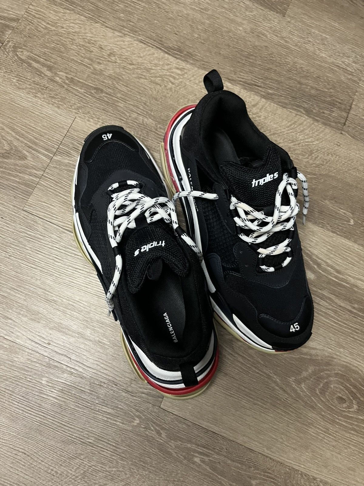 Balenciaga Balenciaga Triple S Sneakers – Size 12 (EU 45) – With Box Size US 12 / EU 45 - 2 Thumbnail