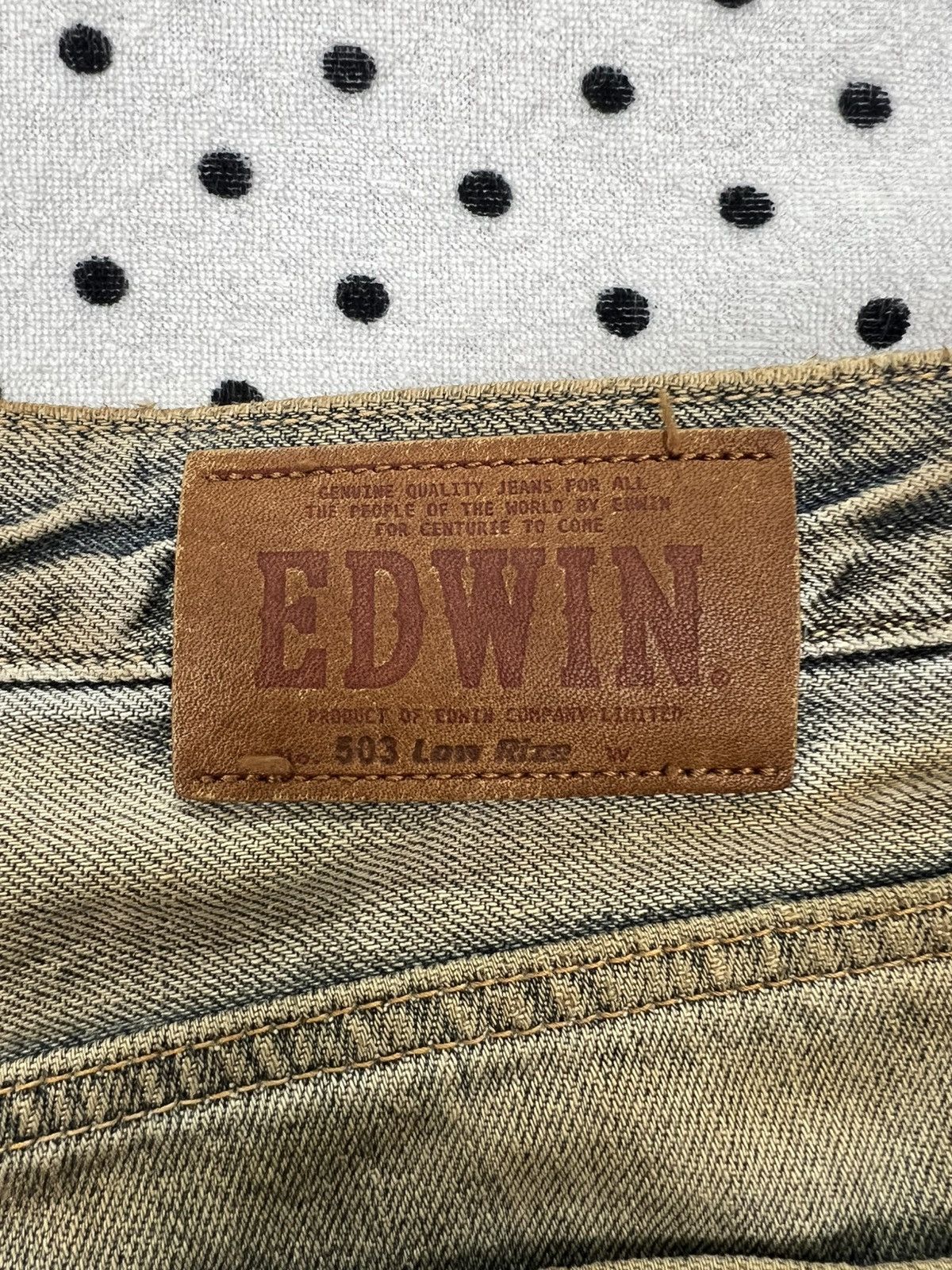 Edwin Edwin 503 Low Rise Dirty Distressed Jeans Size US 31 - 10 Thumbnail