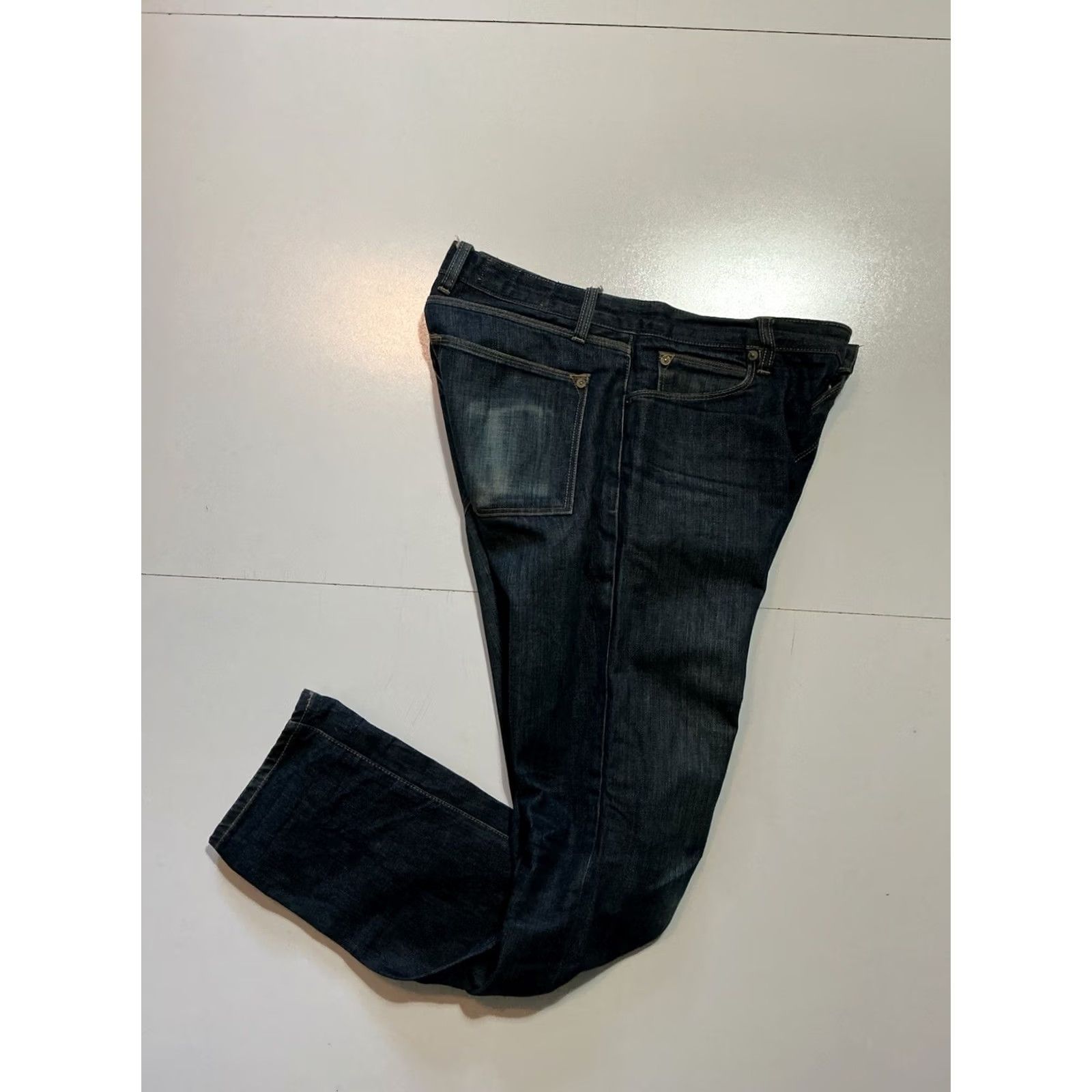 Denime CC15 Los Angeles Nathan Bogle JN02 Button Fly Men’s Blue Denim Jeans Sz 32 Slim Regular Size 34 30 Inseam Mens Jeans Color Blue - 2000s 90s? Size US 32 / EU 48 - 2 Thumbnail