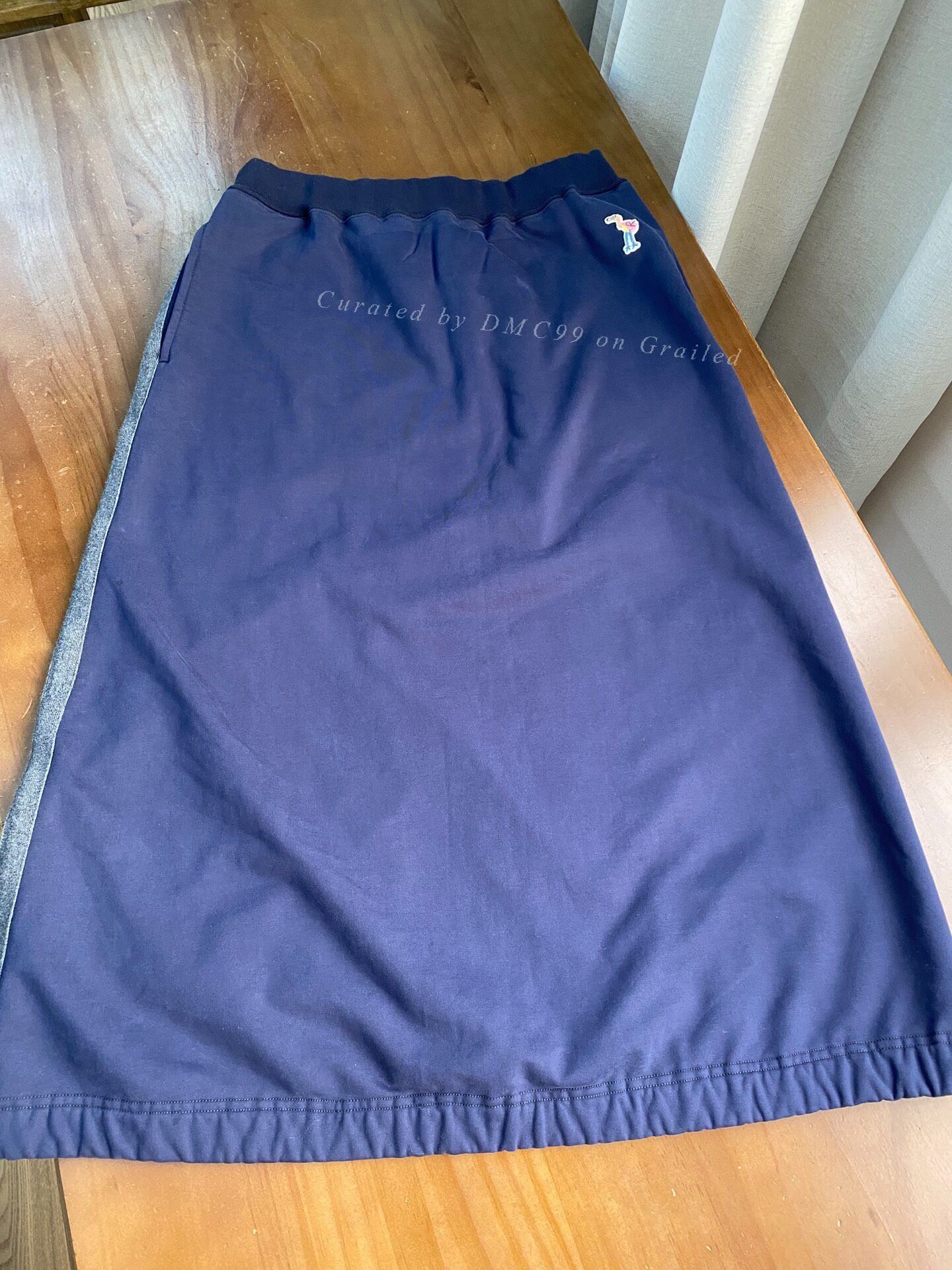 45rpm 45R Blue Elastic Waist Fleece Midi Skirt Size 32" / US 10 / IT 46 - 1 Thumbnail