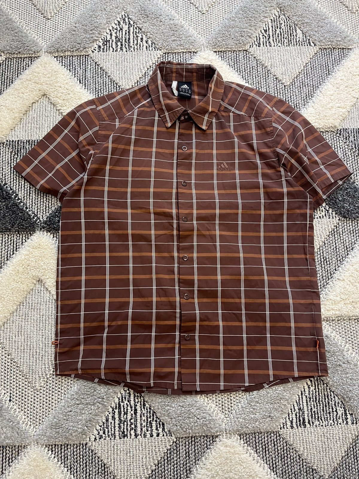 Adidas × Vintage ADIDAS VINTAGE BROWN SHIRT Size US M / EU 48-50 / 2 - 1 Thumbnail