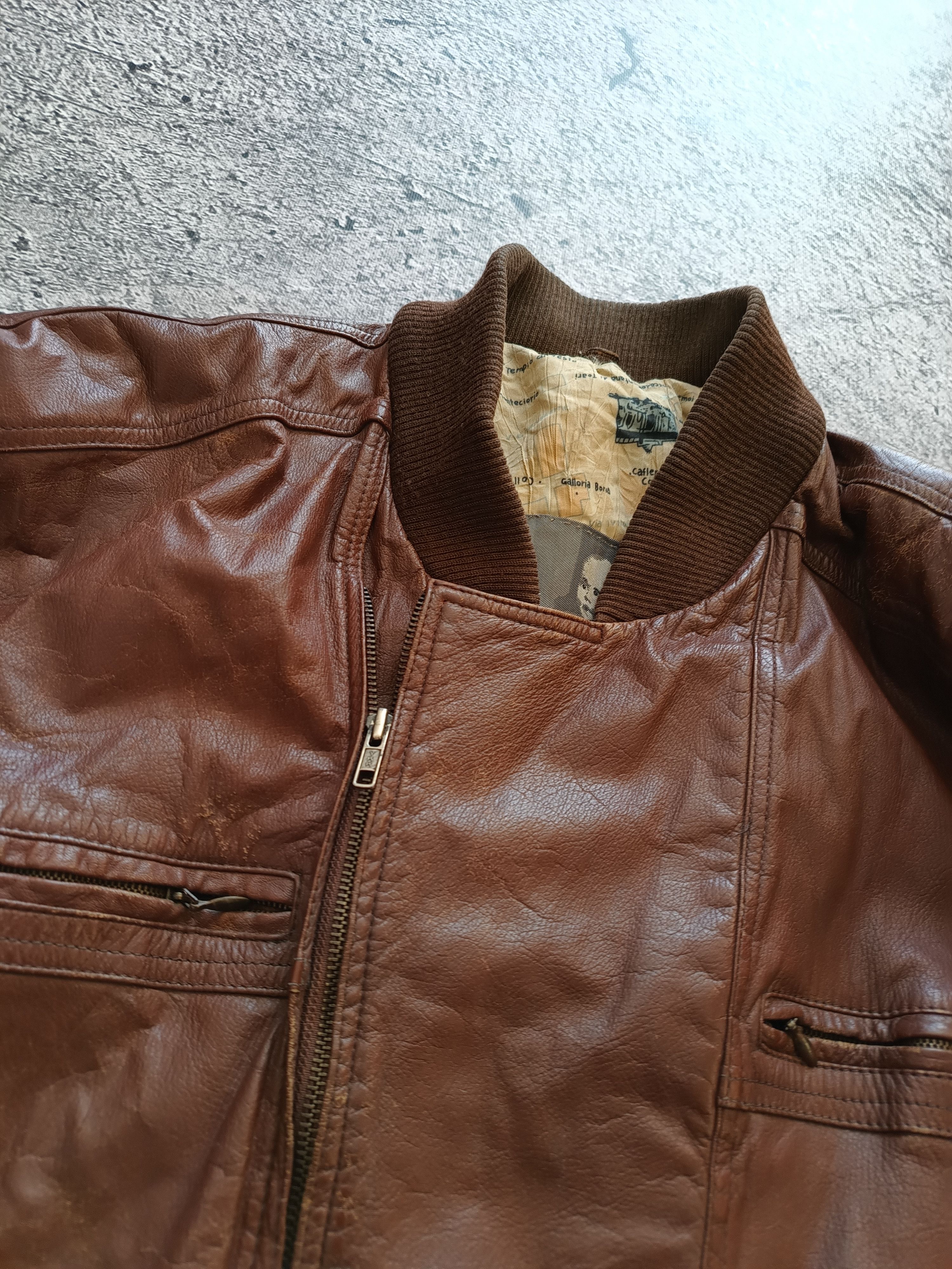 Vintage Vintage 90s Leather Motorcycle Jacket Premium Leather Size US M / EU 48-50 / 2 - 4 Thumbnail