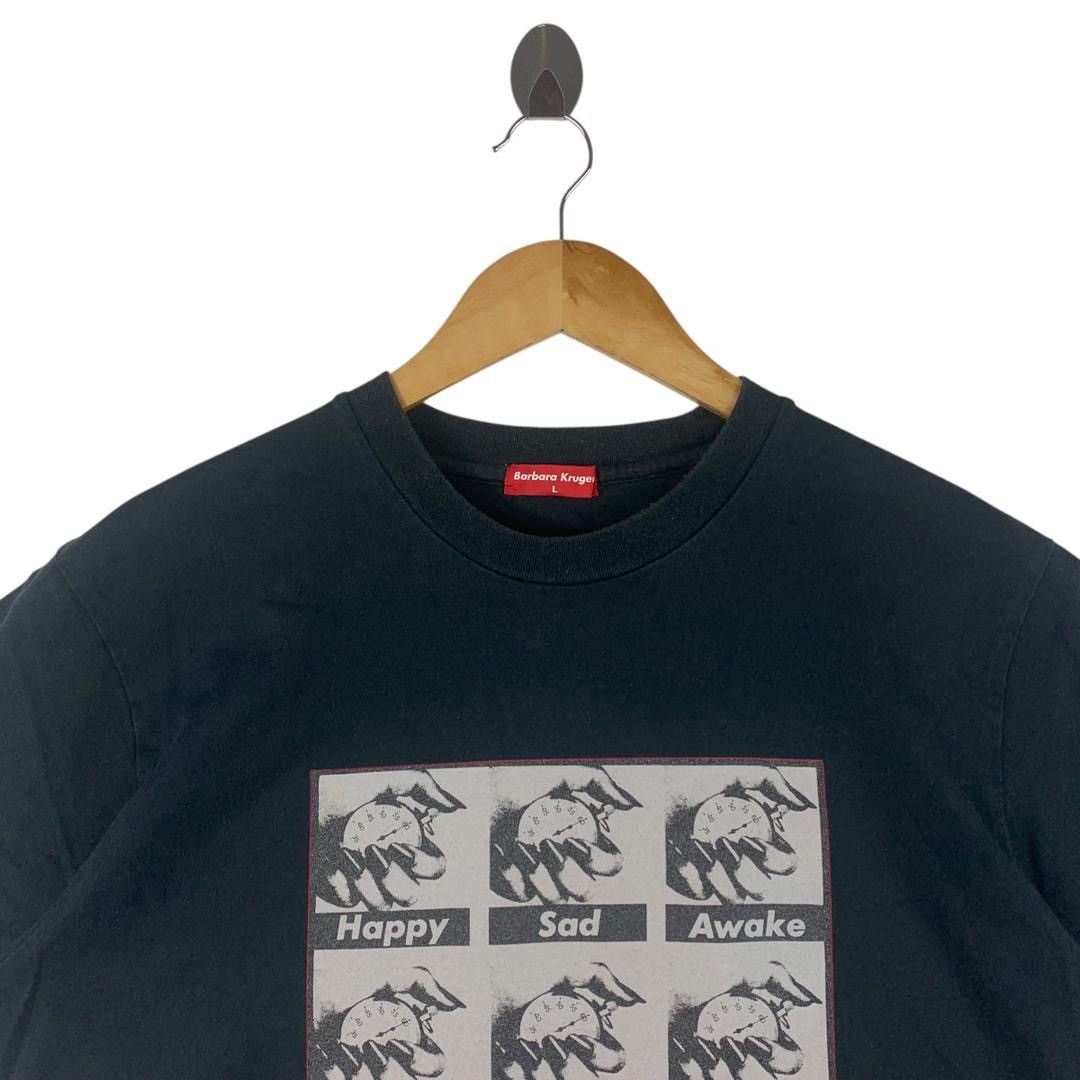 Barbara Kruger × Vintage Vintage BARBARA KRUGER happy sad awake time clock art tee Size US L / EU 52-54 / 3 - 2 Thumbnail