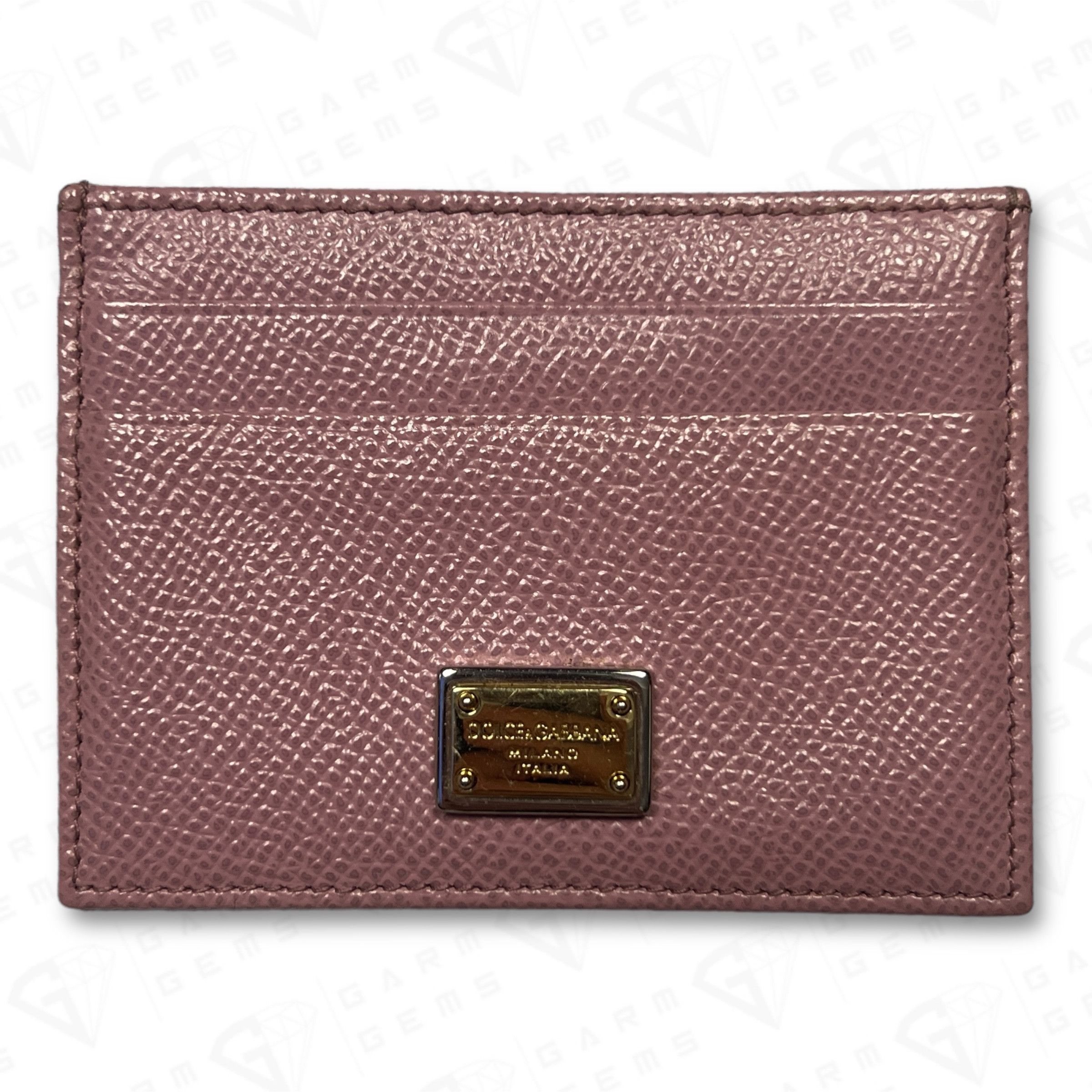 Dolce & Gabbana Dolce & Gabbana Plaque Calfskin Leather Cardholder Size ONE SIZE - 1 Thumbnail