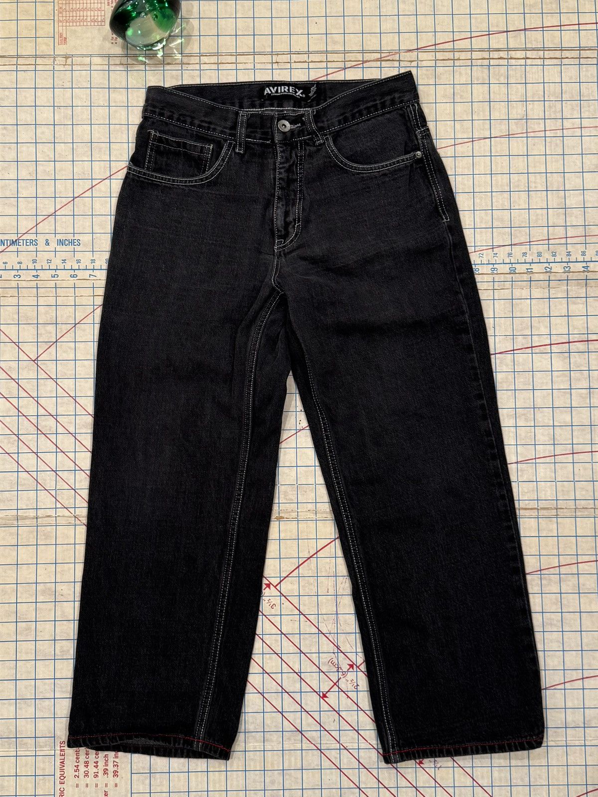 Avirex Avirex Black Denim Embroidered Back Pockets Fits 30x26 Black Size US 30 / EU 46 - 5 Thumbnail