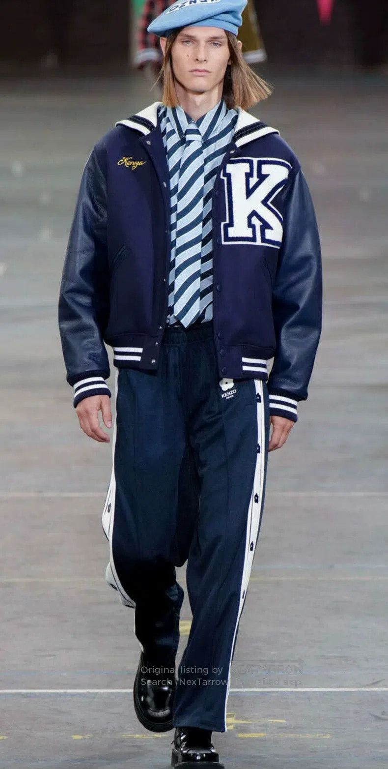 Kenzo Kenzo Exclusive Patched Sailor Collar Baseball Jacket Size US S / EU 44-46 / 1 - 9 Thumbnail
