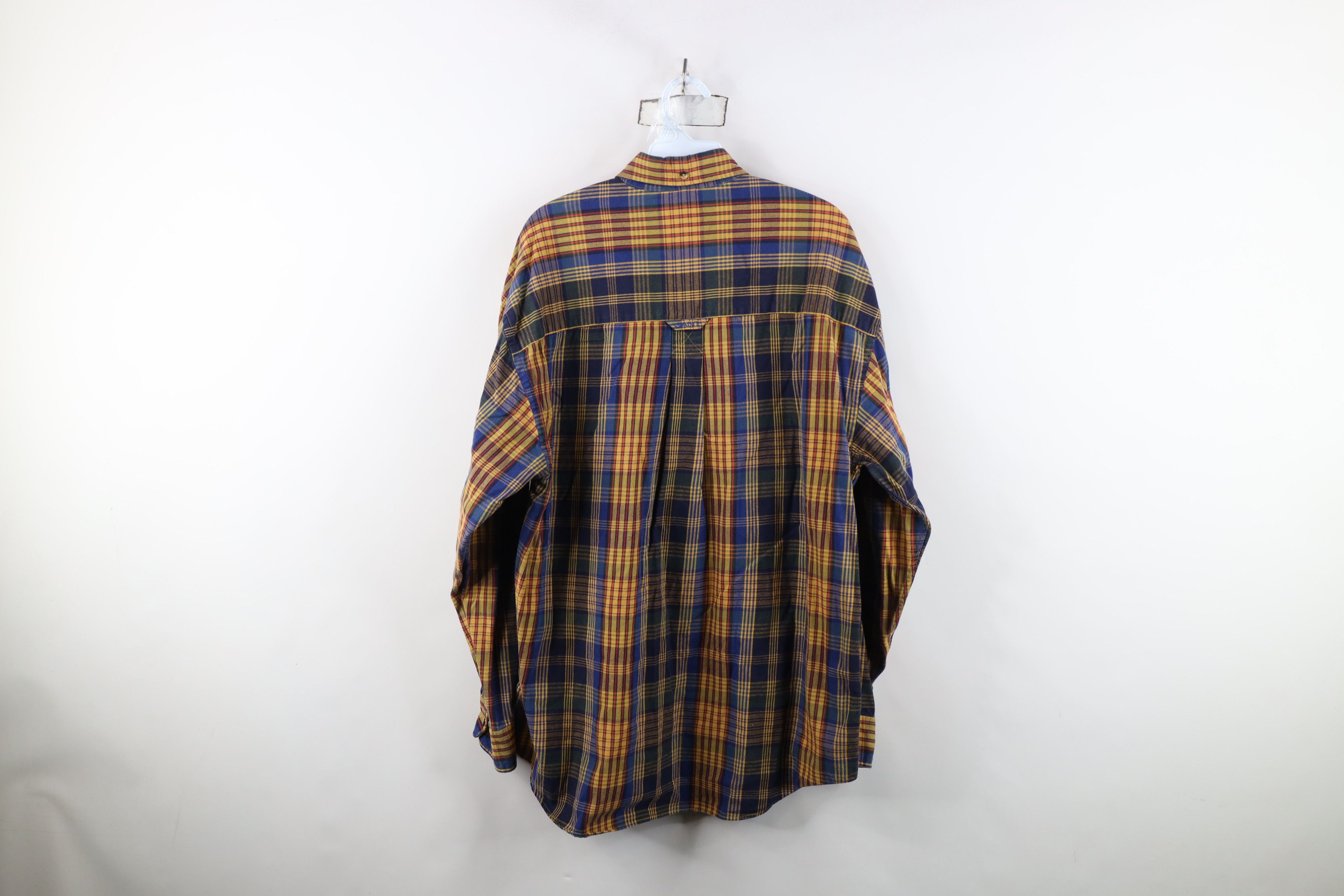 Vintage Vintage 90s Streetwear Cotton Twill Button Down Shirt Plaid Size US M / EU 48-50 / 2 - 10 Thumbnail