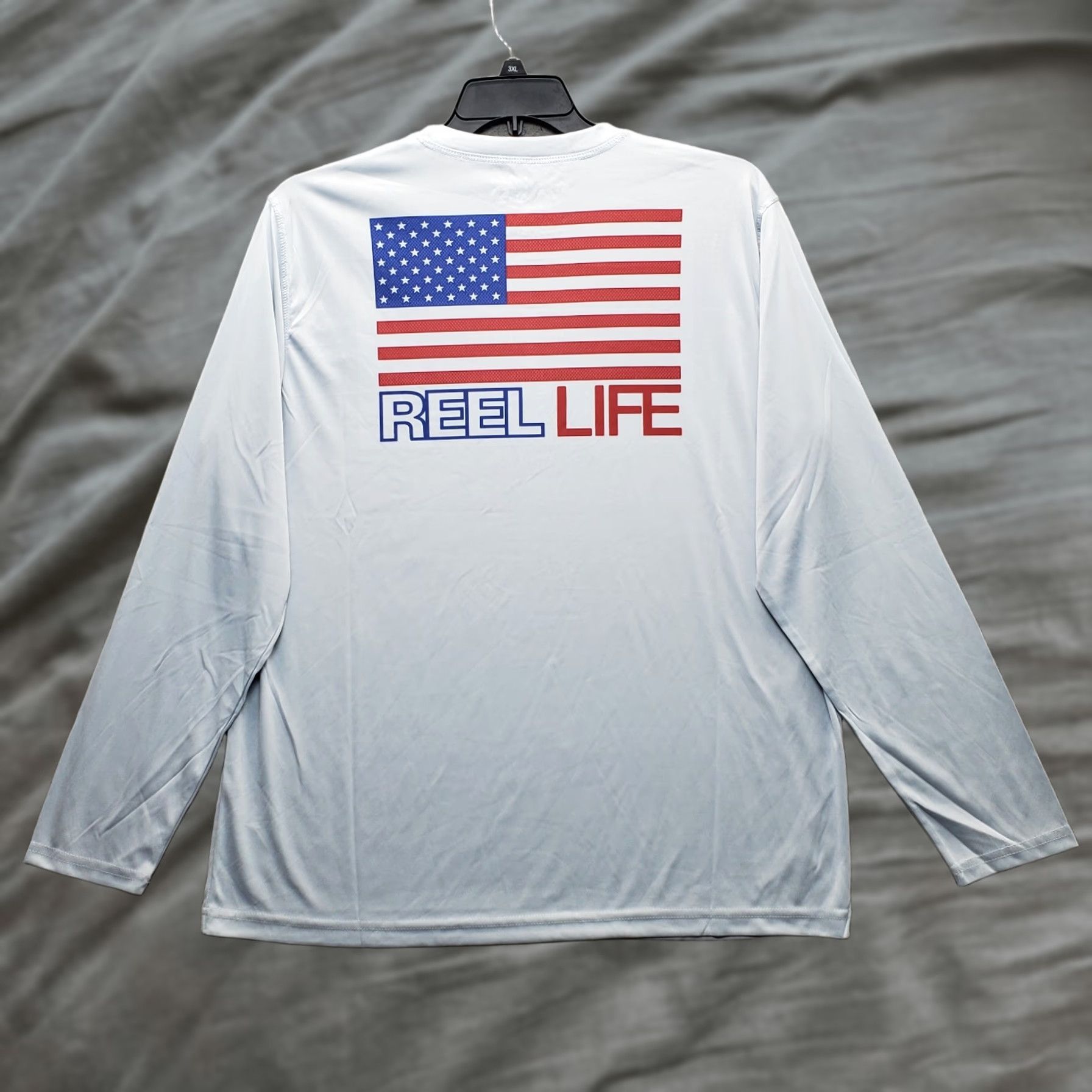 Alife Reel Life Fish Performance Shirt Men L Blue Regular Fit Long Sleeve Pullover Size US L / EU 52-54 / 3 - 1 Thumbnail