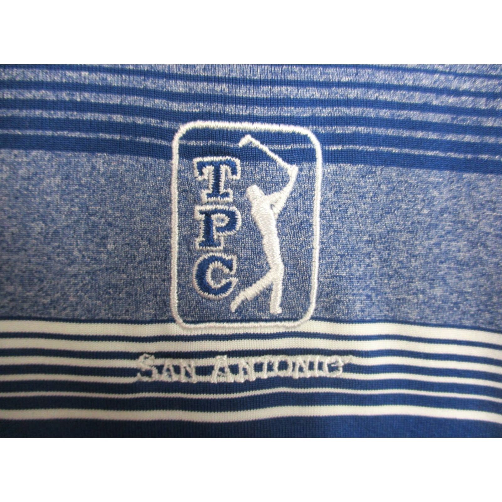 Oakley Oakley Hydrolix Sport Golf Polo Shirt Men's Large Blue Striped Stretch TPC Polo Shirt Logo Sports Golf Size US L / EU 52-54 / 3 - 3 Thumbnail