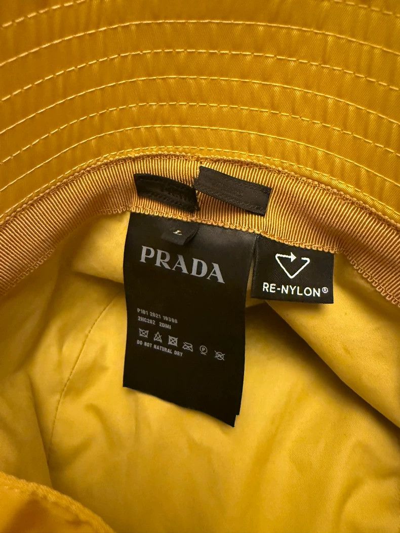 Prada prada 22 SS catwalk chicken yellow triangle fisherman hat 2 Size ONE SIZE - 5 Thumbnail