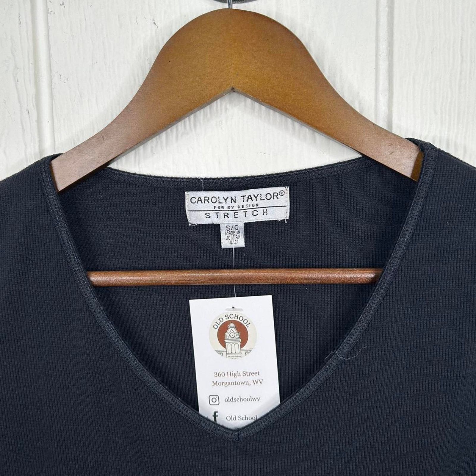 Other Vintage Y2K Black V-Neck Stretchy Cotton Tank Top Small Size S / US 4 / IT 40 - 4 Thumbnail