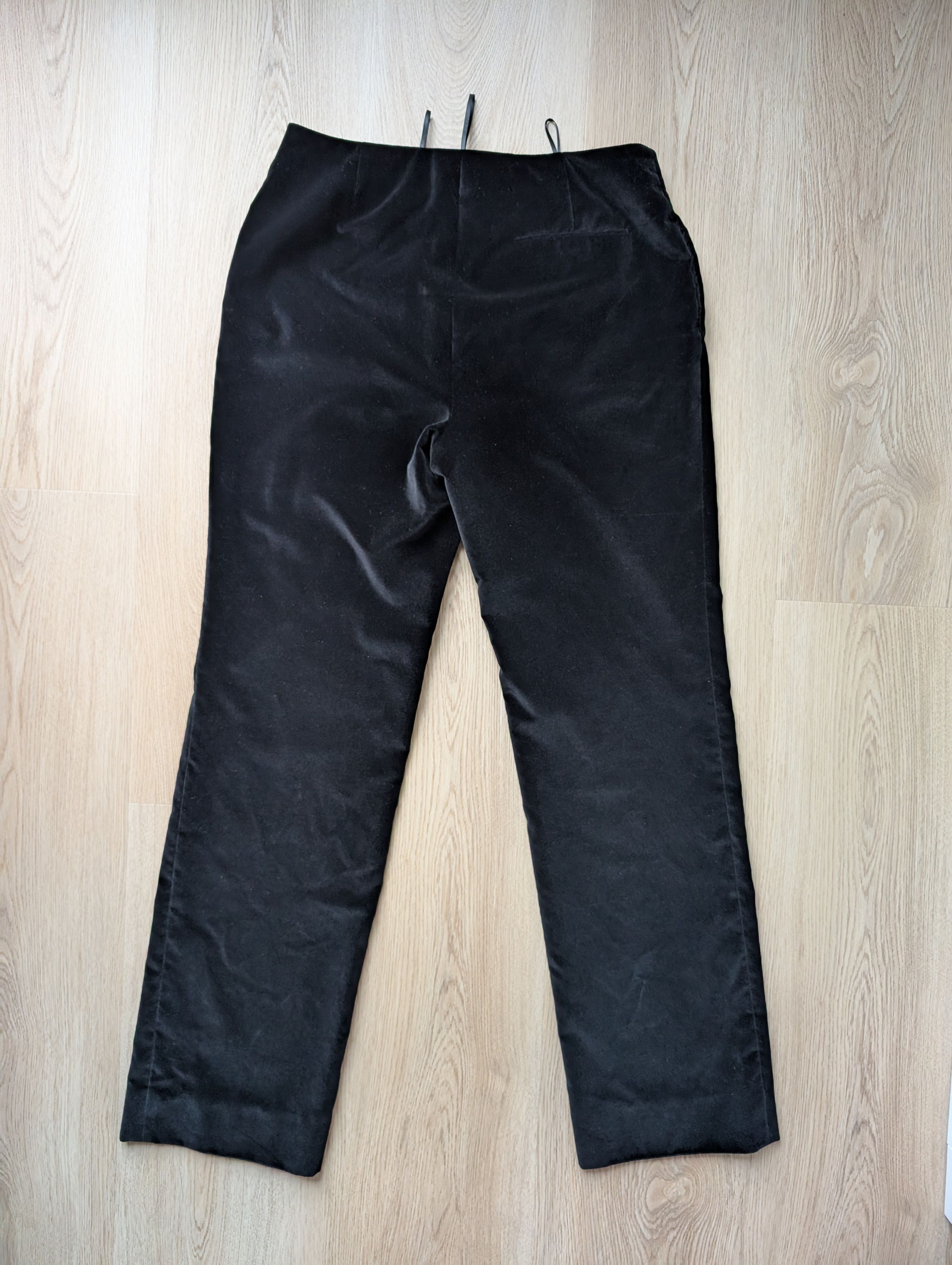 Jil Sander Jil Sander Wide Leg Black Velor Pants Womens Size 27" / US 4 / IT 40 - 7 Thumbnail