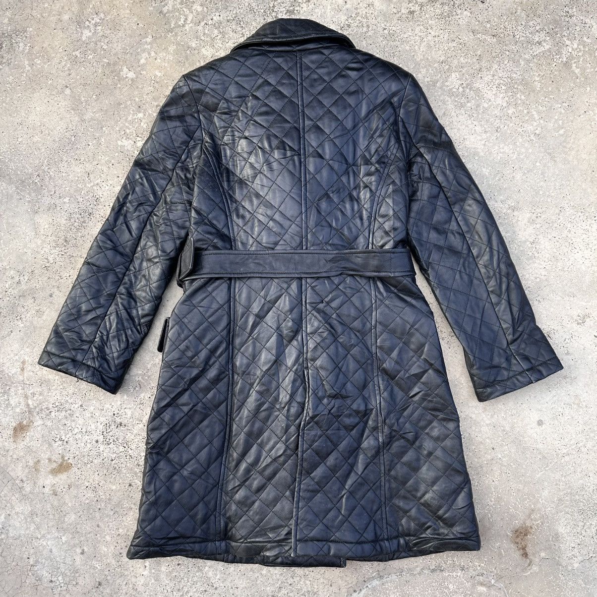 Otto Vintage Otto Quilted Puffer Trench Coat Silhouette Belted Size S / US 4 / IT 40 - 5 Thumbnail