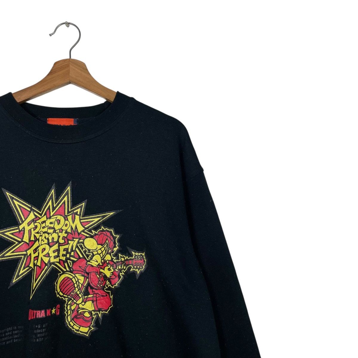 Japanese Brand Ultra KG Freedom Isn't Free Big Logo Sweatshirt Size US L / EU 52-54 / 3 - 5 Thumbnail