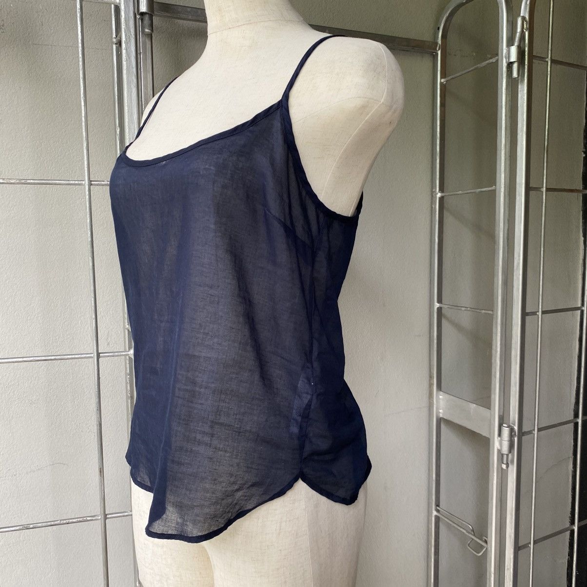 See by Chloe Blue Flowy Spaghetti Strap Blouse
