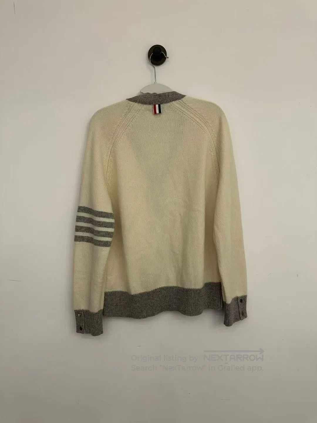 Thom Browne Thom Browne White wool cardigan| Size US S / EU 44-46 / 1 - 2 Thumbnail