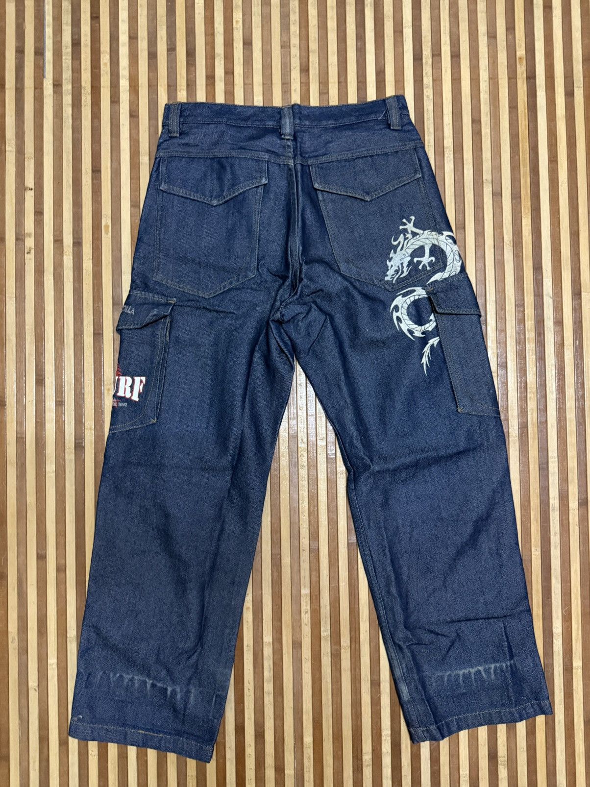 Japanese Brand PJ’S SURF Denim Cargo Pants /Multipocket/Streetwear W32x30.5 Size US 32 / EU 48 - 5 Thumbnail