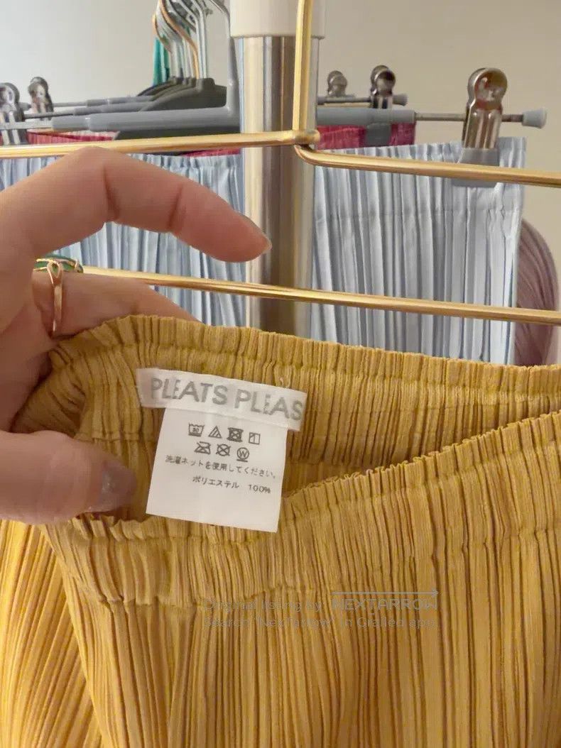 Issey Miyake Issey Miyake SIZE:3 Yellow Ruched Pants Size 42" / US 20 - 3 Thumbnail