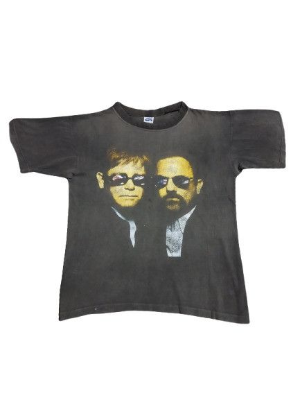 Band Tees × Vintage Vintage 1998 Elton John & Billy Joel Tee Size US XL / EU 56 / 4 - 1 Thumbnail