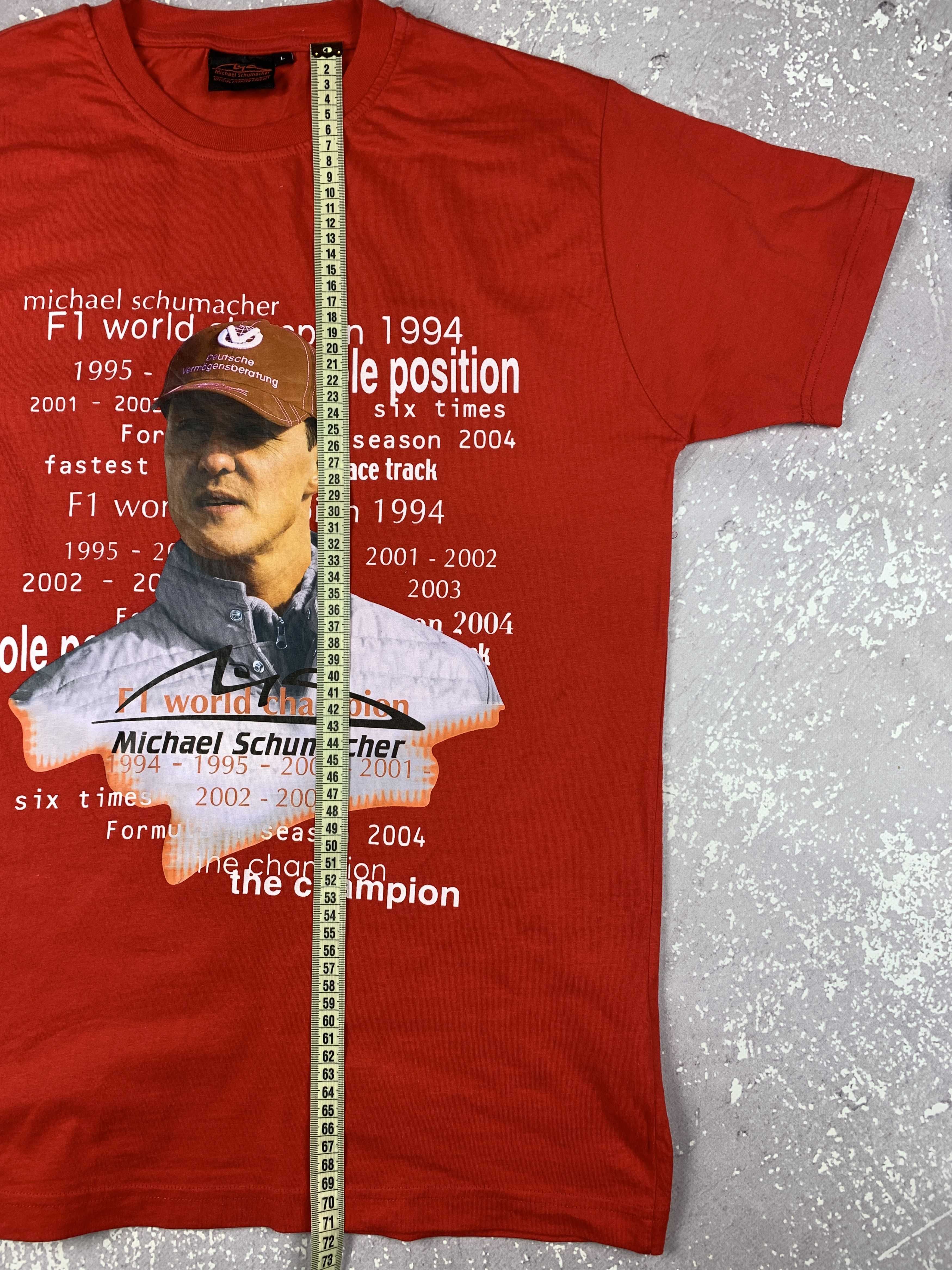 Ferrari × Vintage 1994 Vintage Michael Schumacher Ferrari Champion T Shirt Size US L / EU 52-54 / 3 - 9 Thumbnail